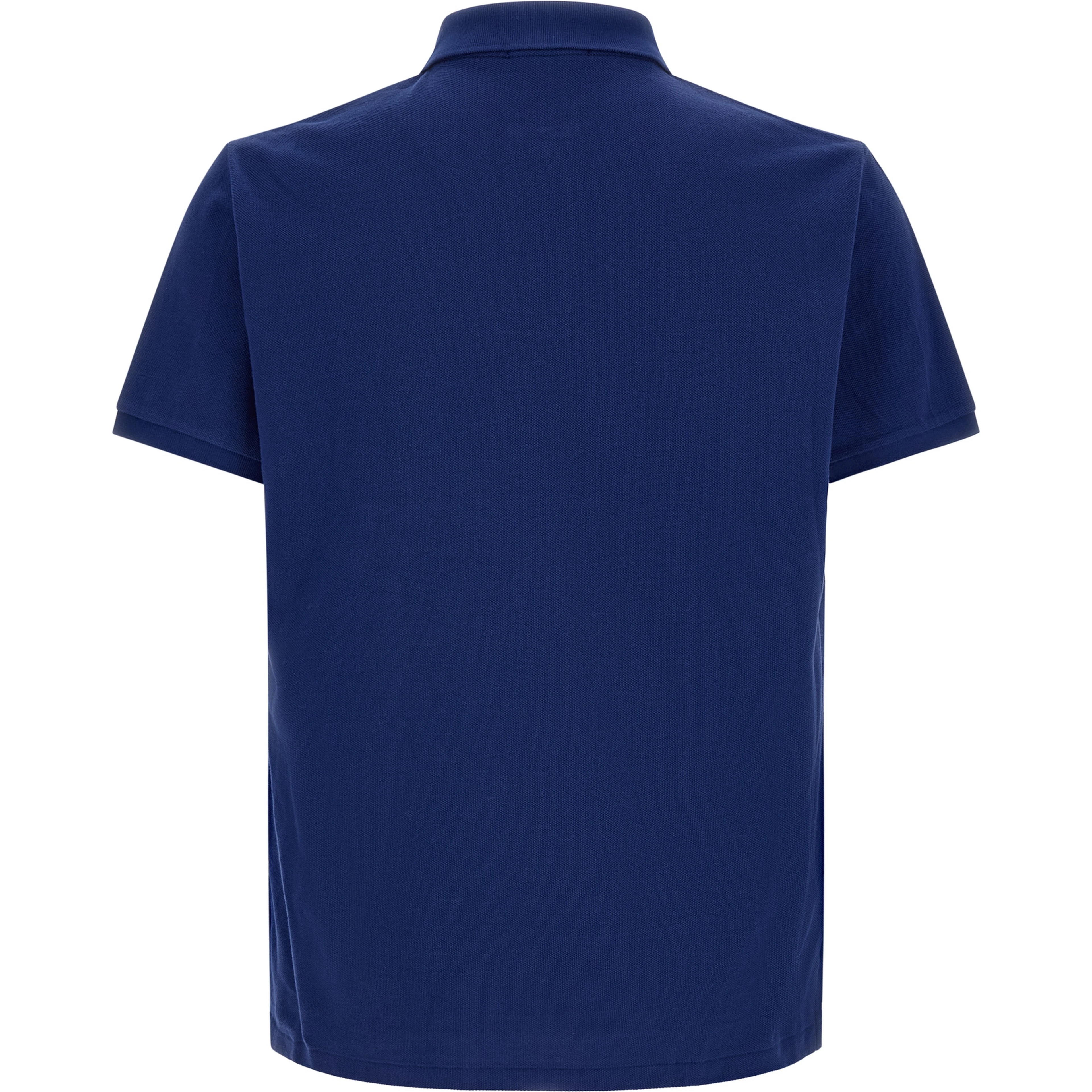 Blue Cotton Polo Shirt