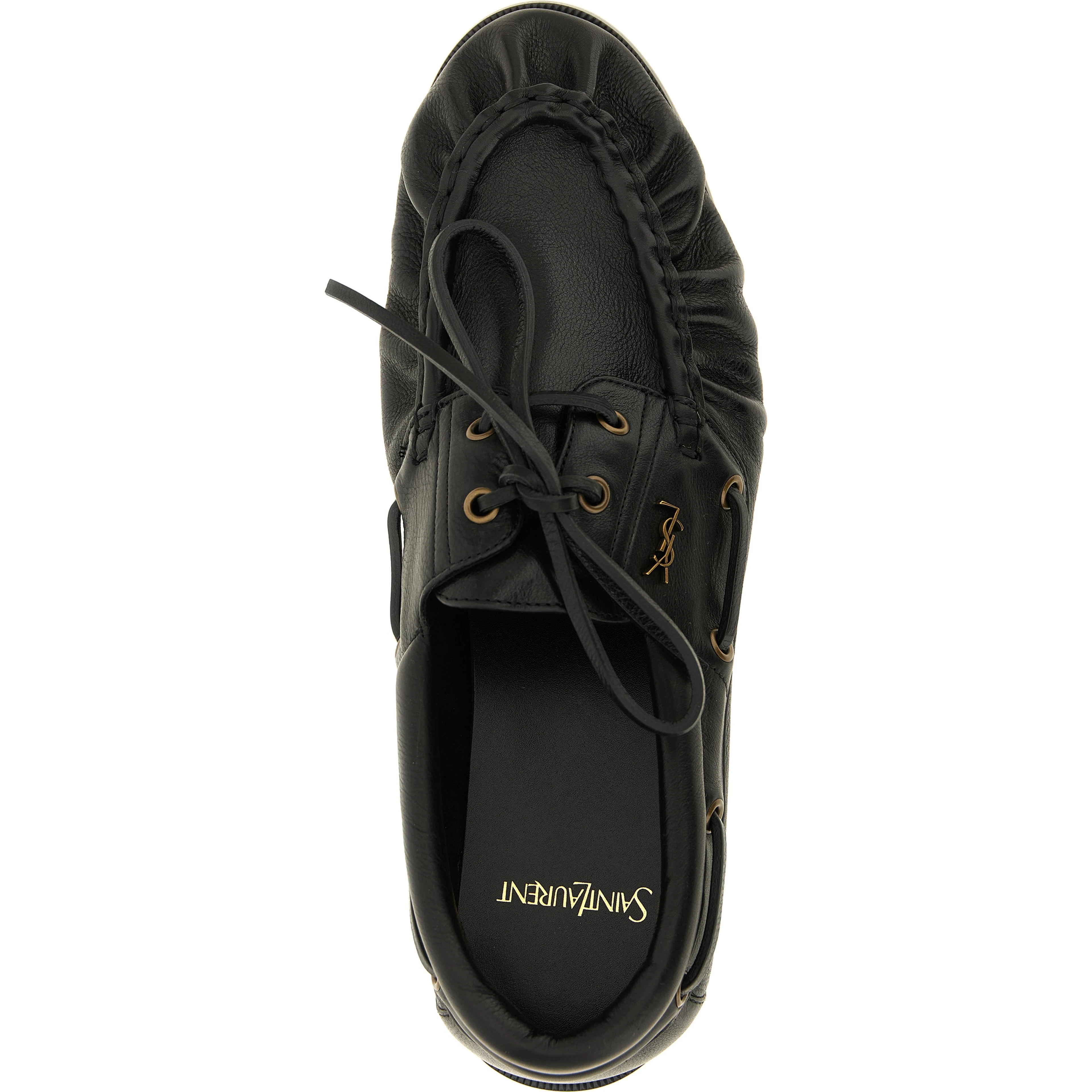 Black Calfskin Slip-On Loafers