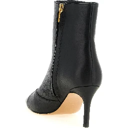 Black Leather Ankle Boots