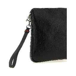 Black Calfskin Crossbody Bag