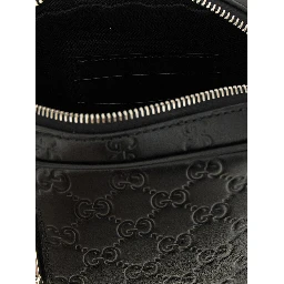 Black Calfskin Crossbody Bag