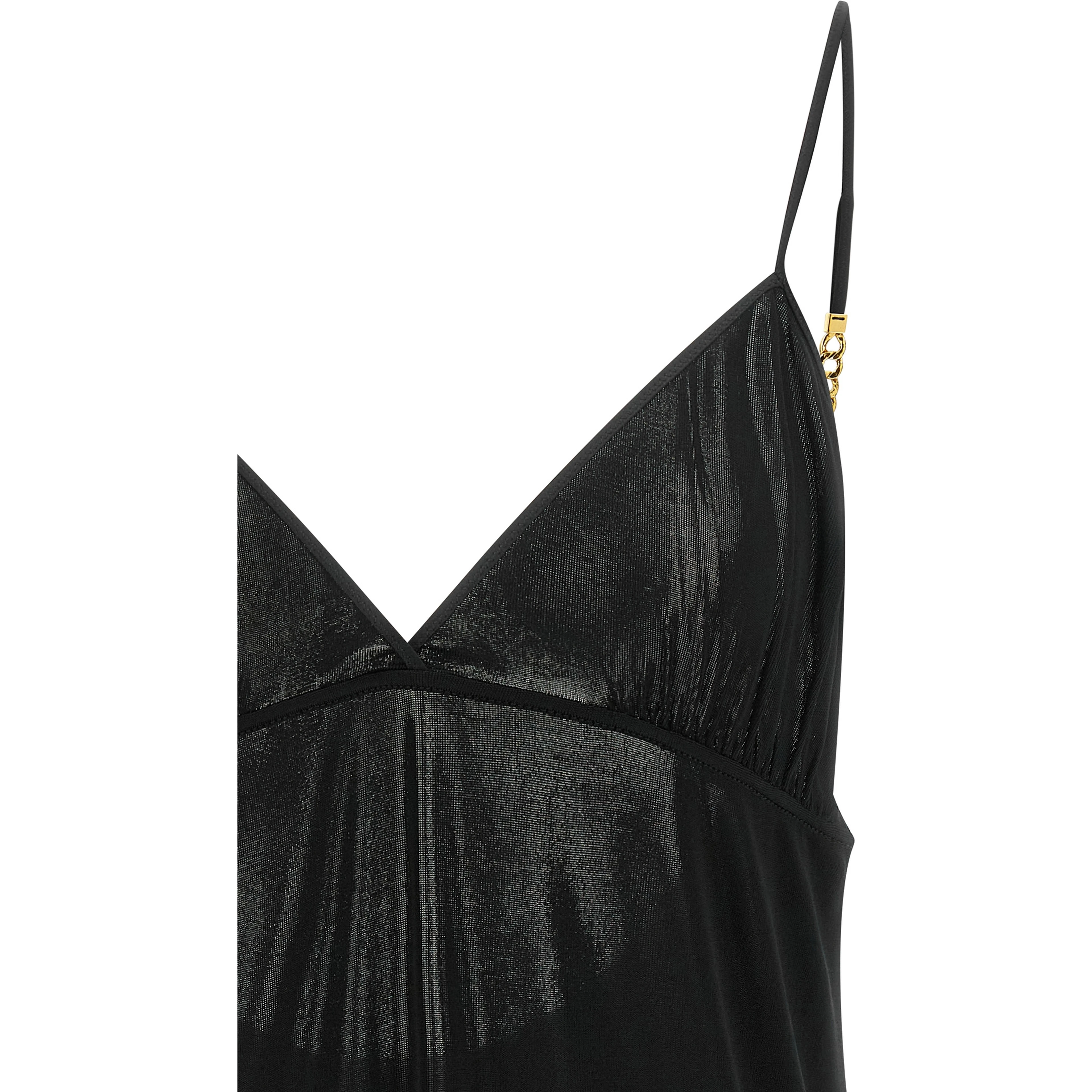 Black Viscose Tank Tops