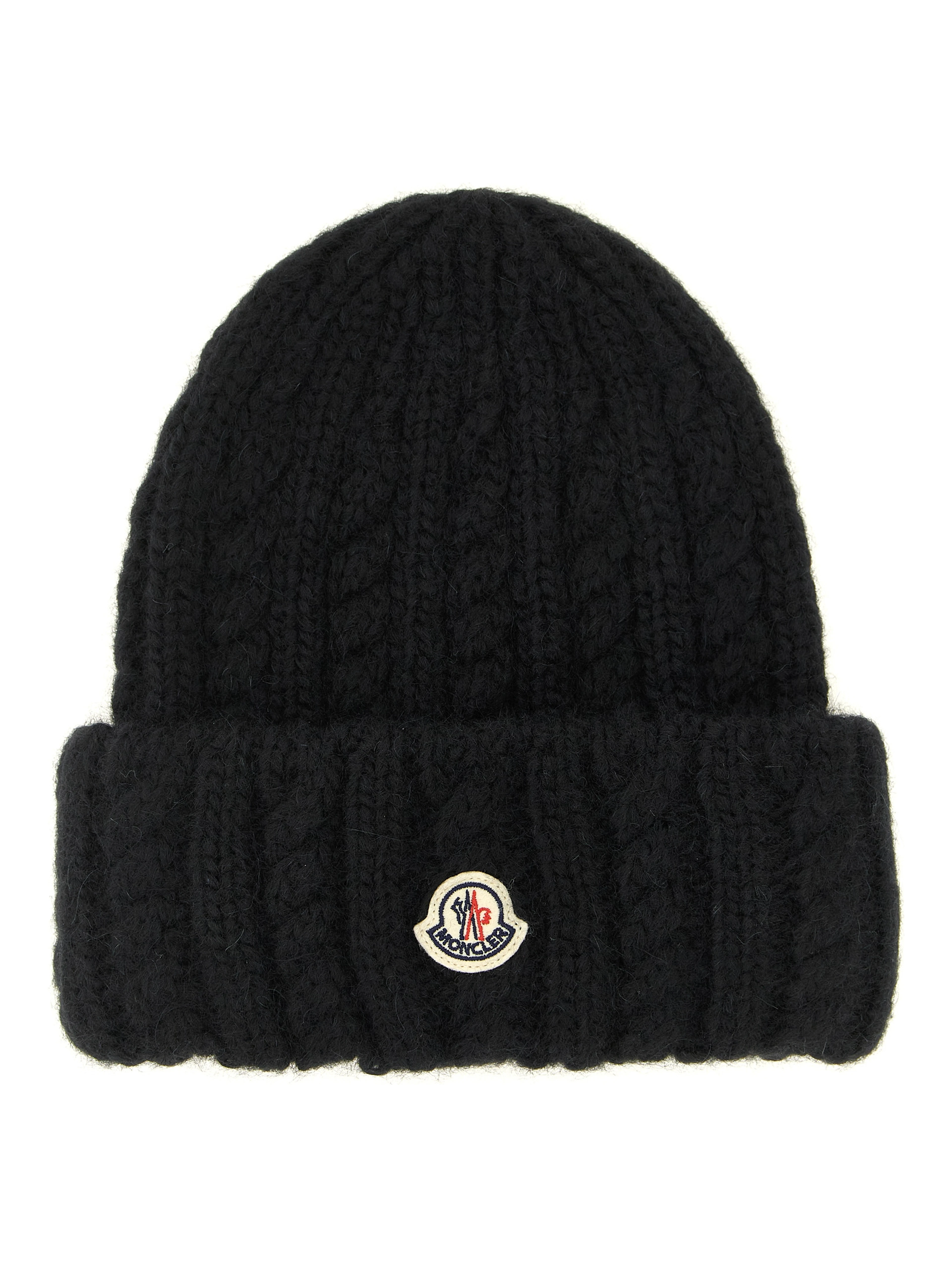 Black Alpaca Leather Beanie