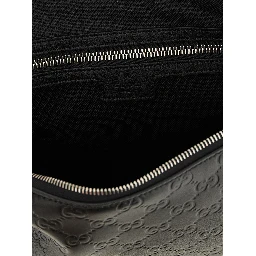 Black Calfskin Crossbody Bag
