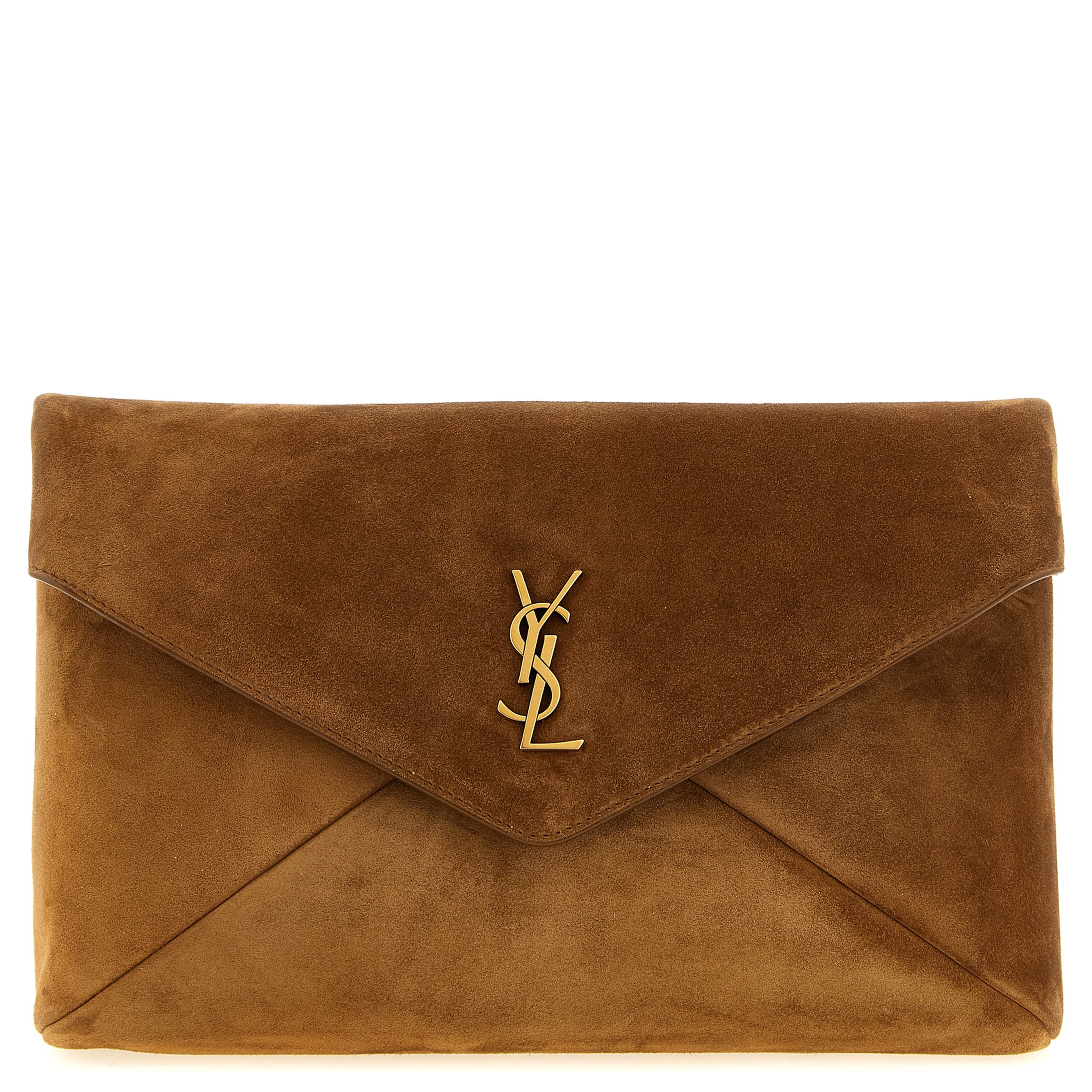 Brown Calfskin Clutch Bag