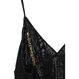 Black Viscose Tank Tops