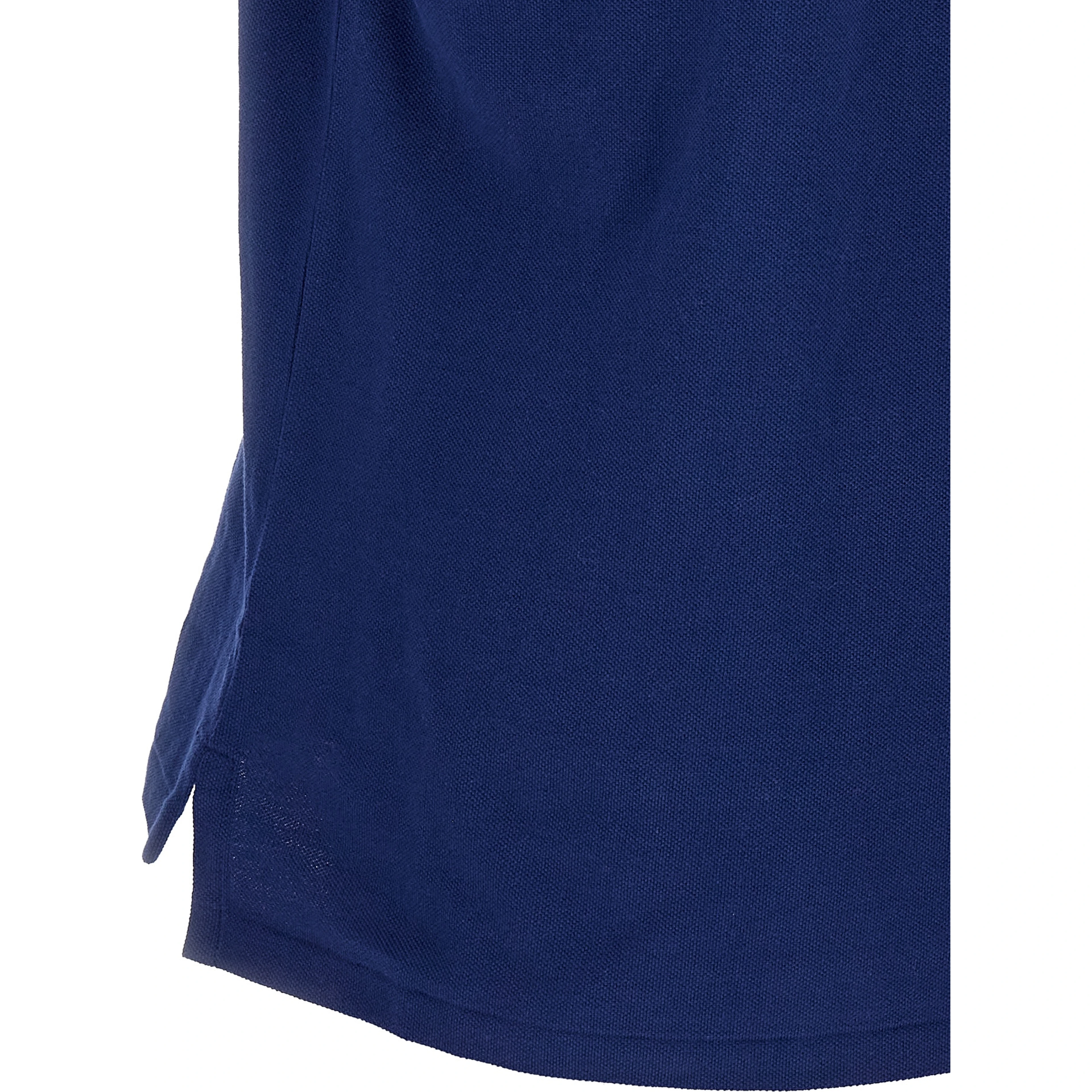 Blue Cotton Polo Shirt