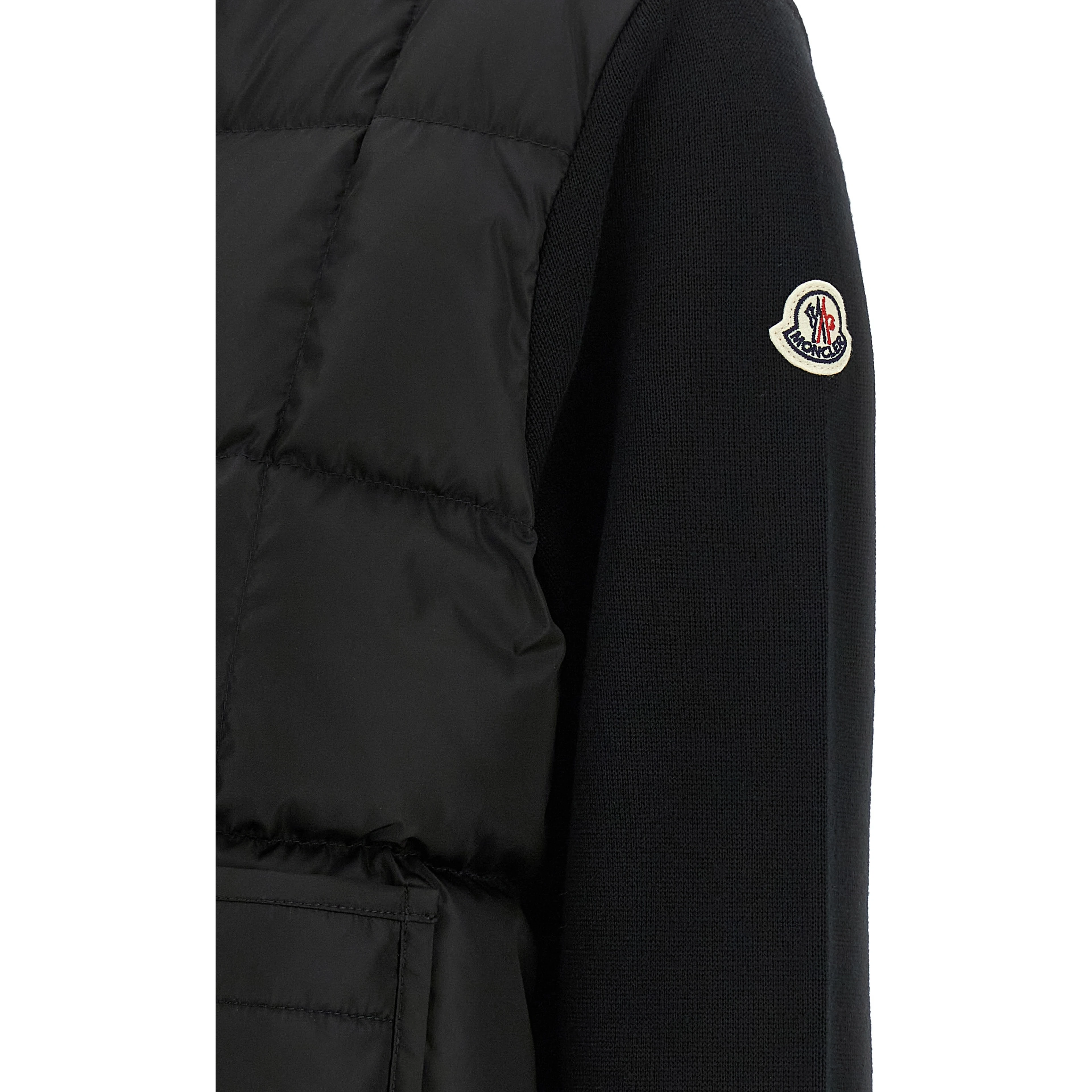 Black Virgin Wool Cardigan