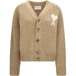 Beige Alpaca Vicugna Pacos Cardigan