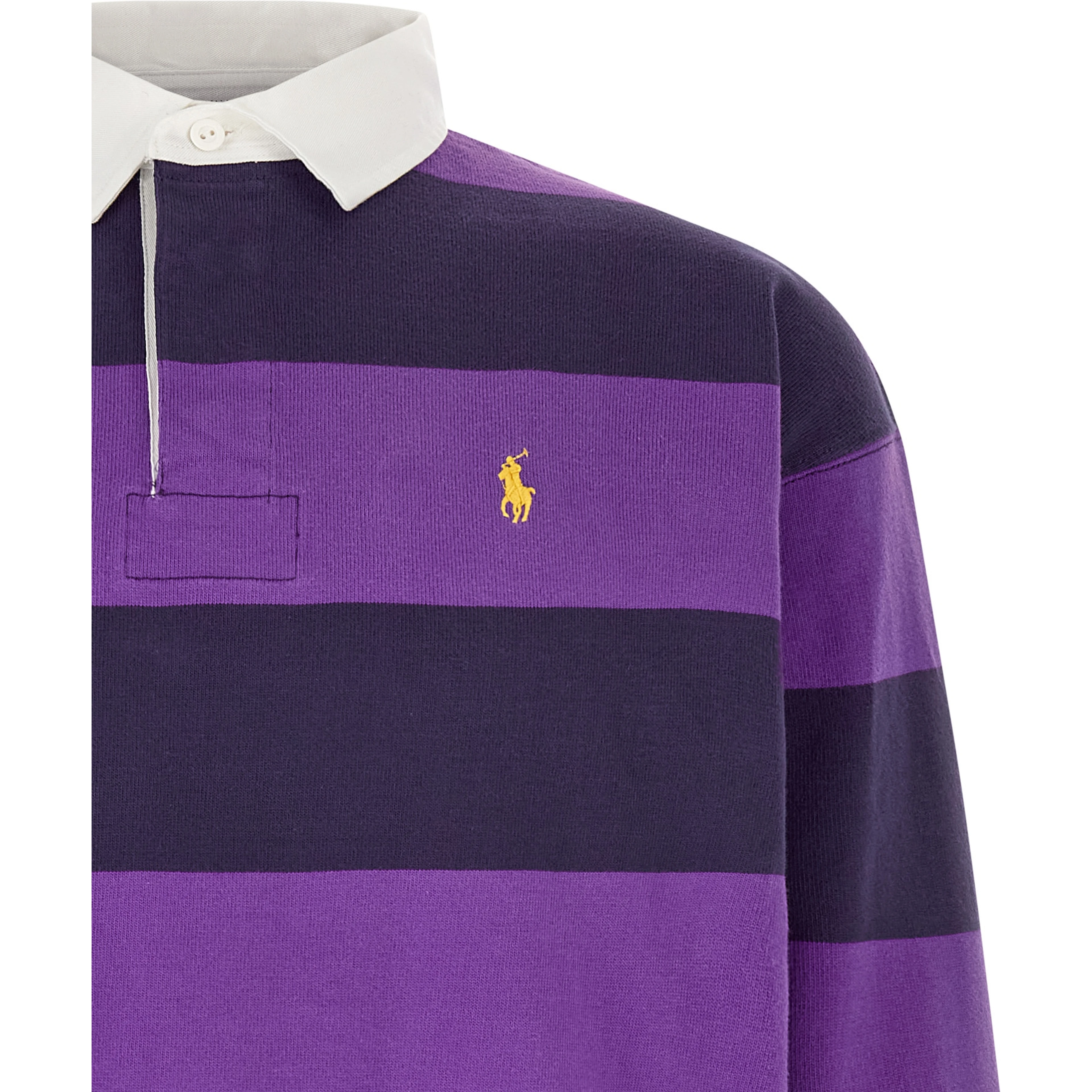 Purple Cotton Polo Shirt