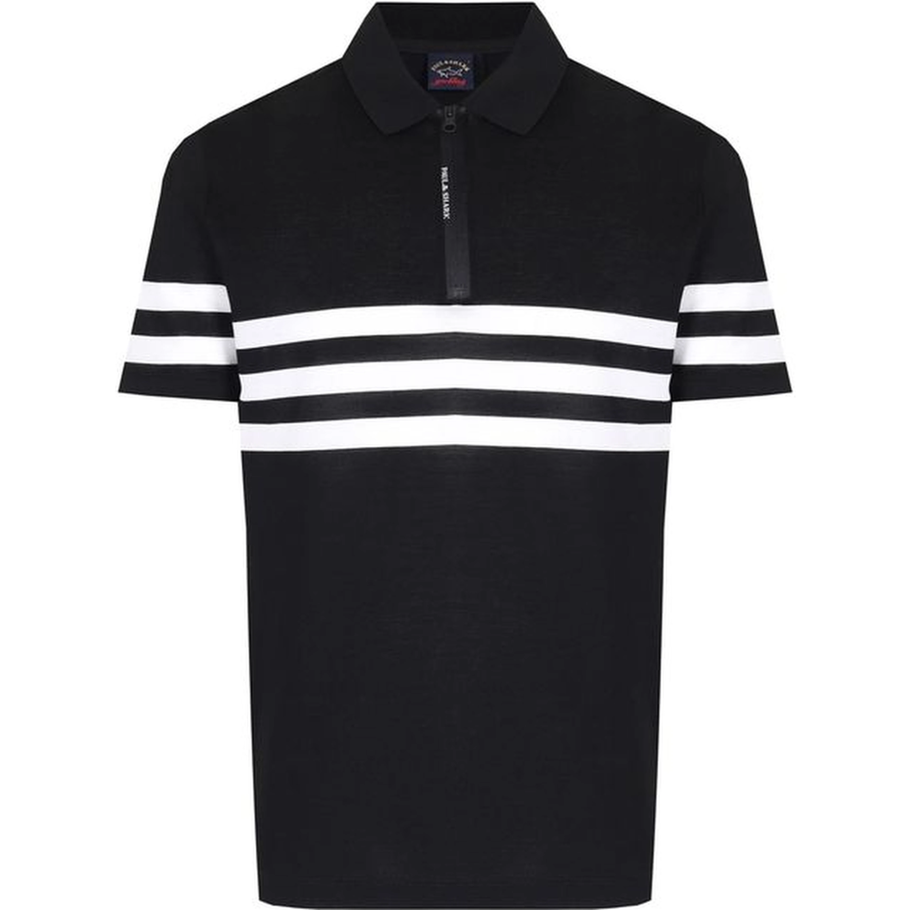 Black Cotton Polo Shirt