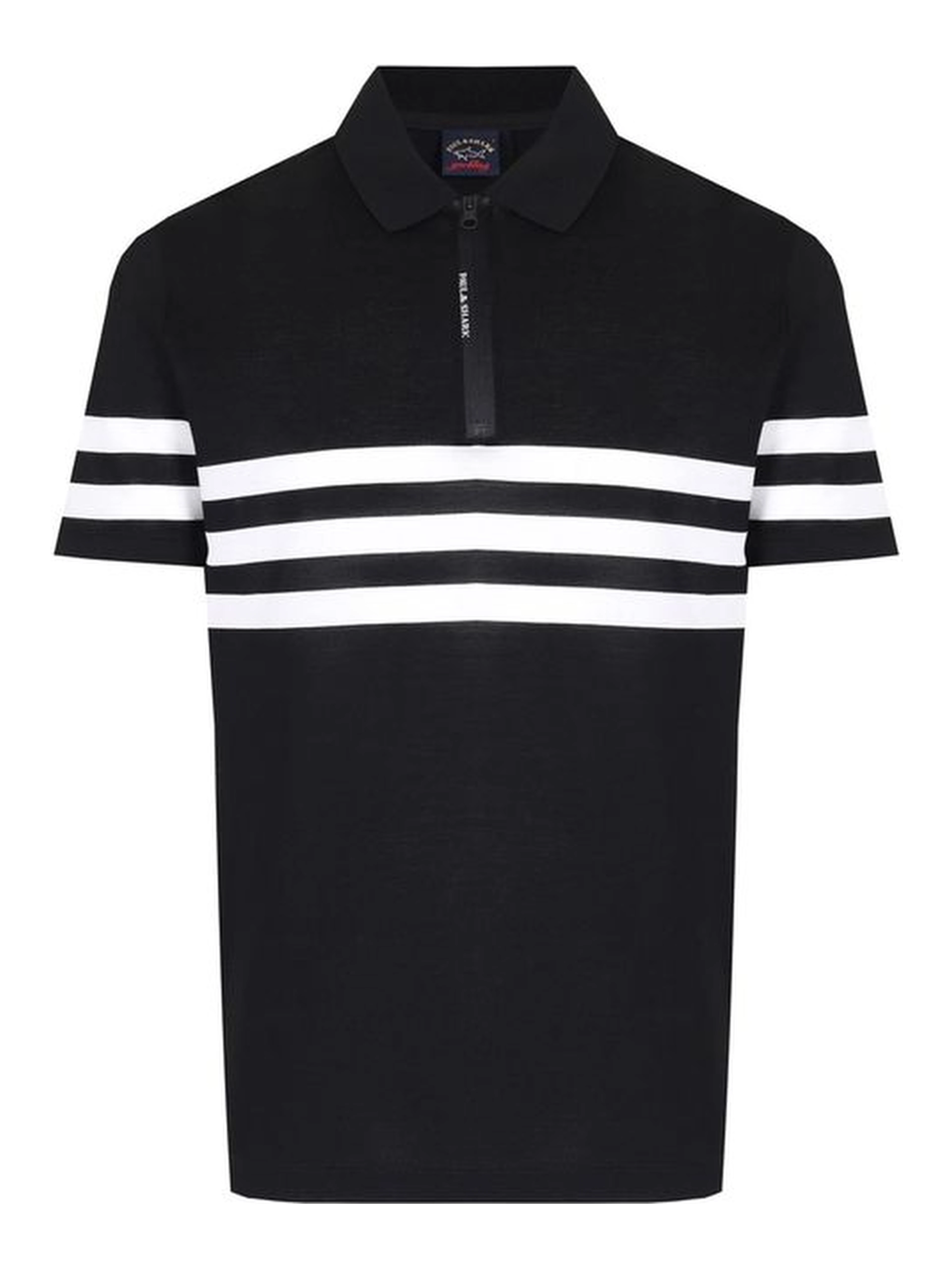 Black Cotton Polo Shirt