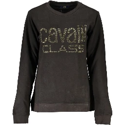 Black Cotton Women Sweater