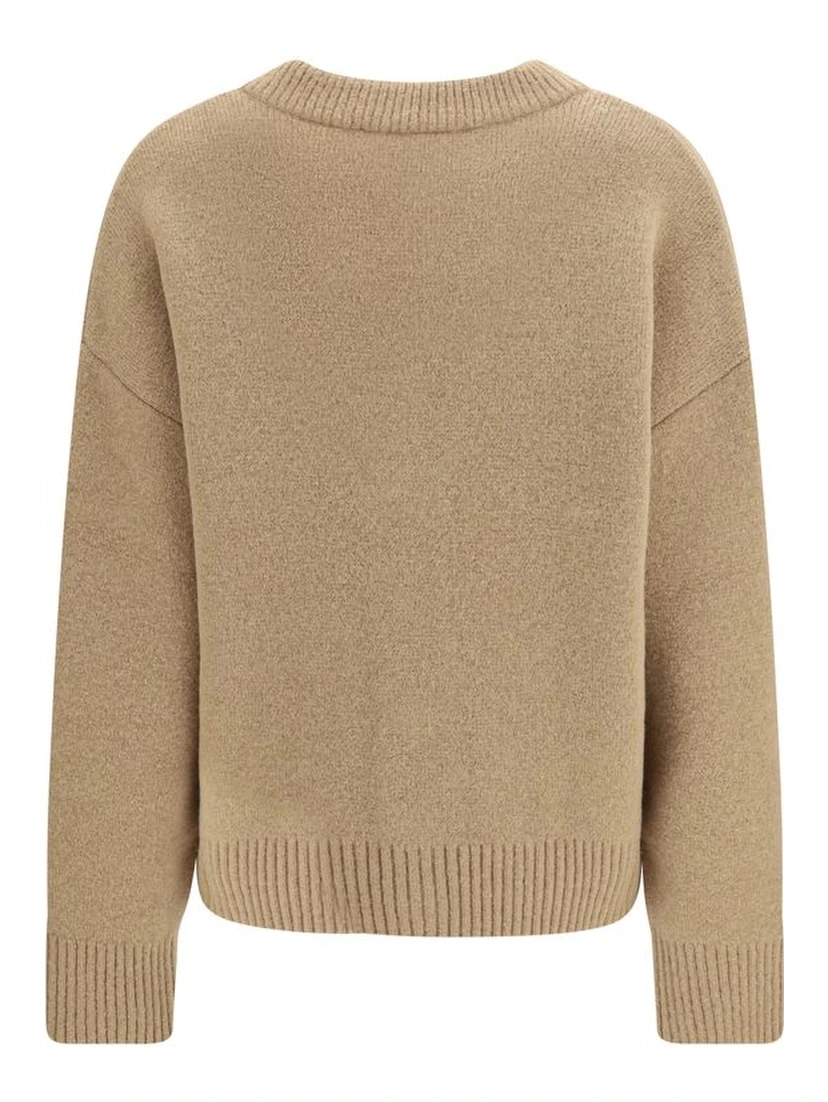 Beige Alpaca Vicugna Pacos Cardigan