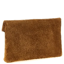 Brown Calfskin Clutch Bag