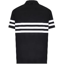 Black Cotton Polo Shirt