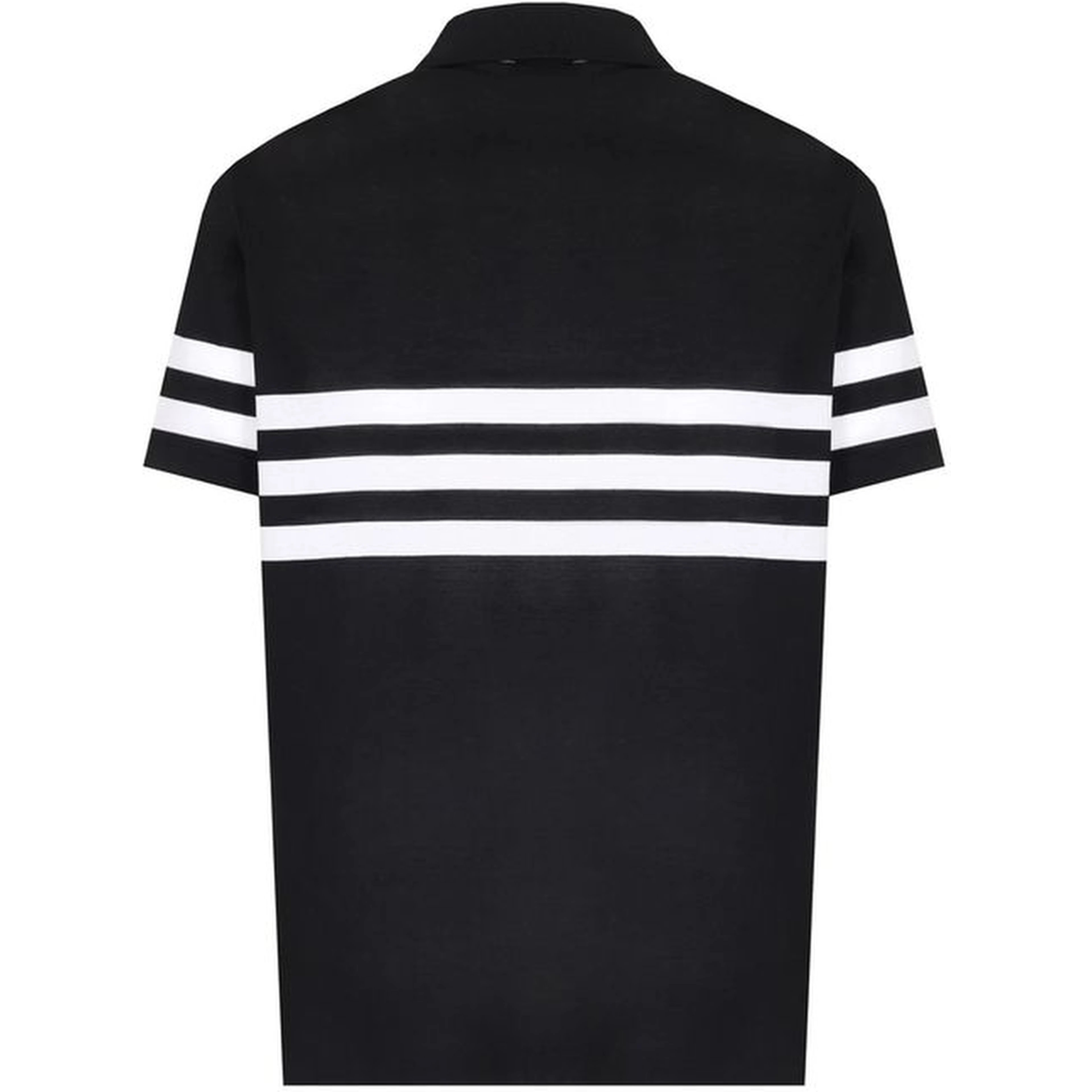 Black Cotton Polo Shirt