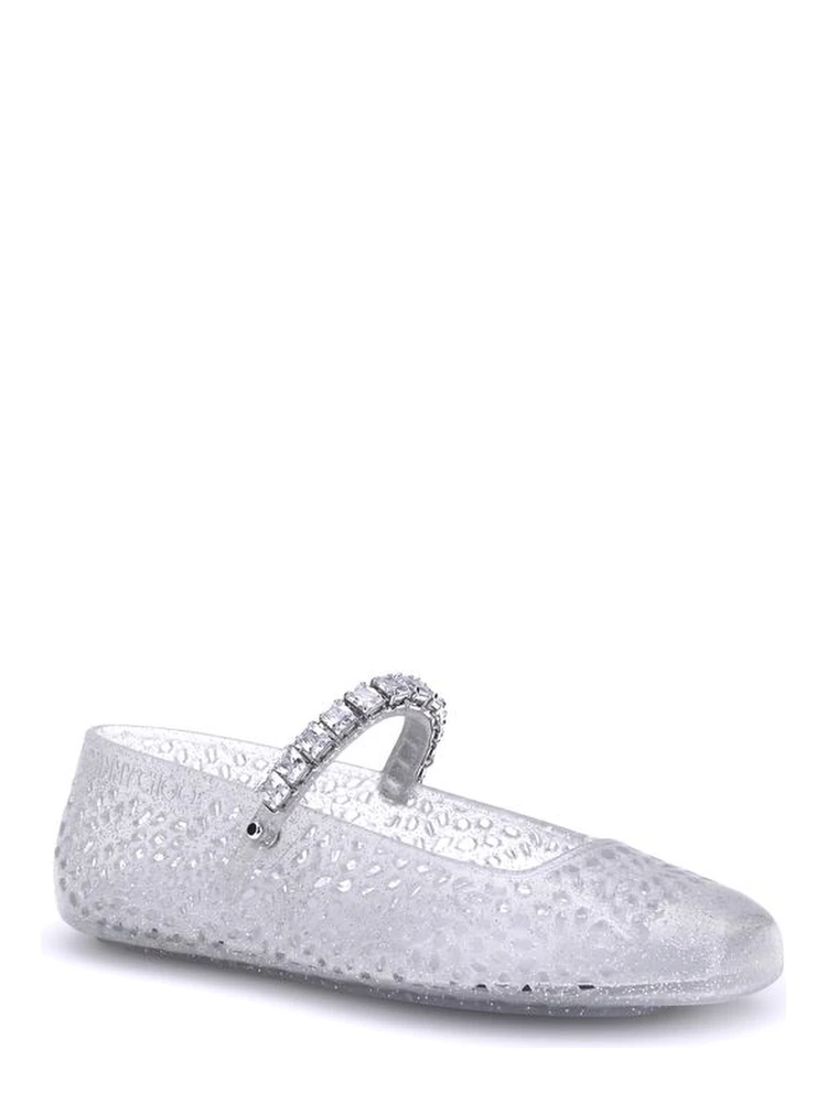 White Polyurethane Ballet Flats alternative