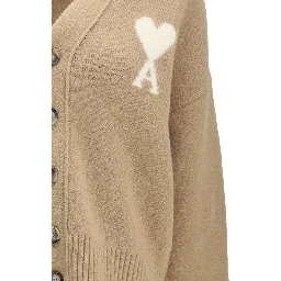 Beige Alpaca Vicugna Pacos Cardigan
