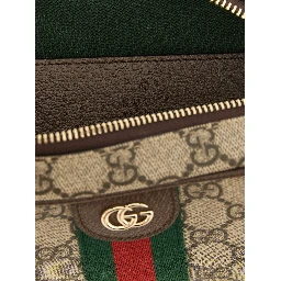 Brown Polyethylene Crossbody Bag
