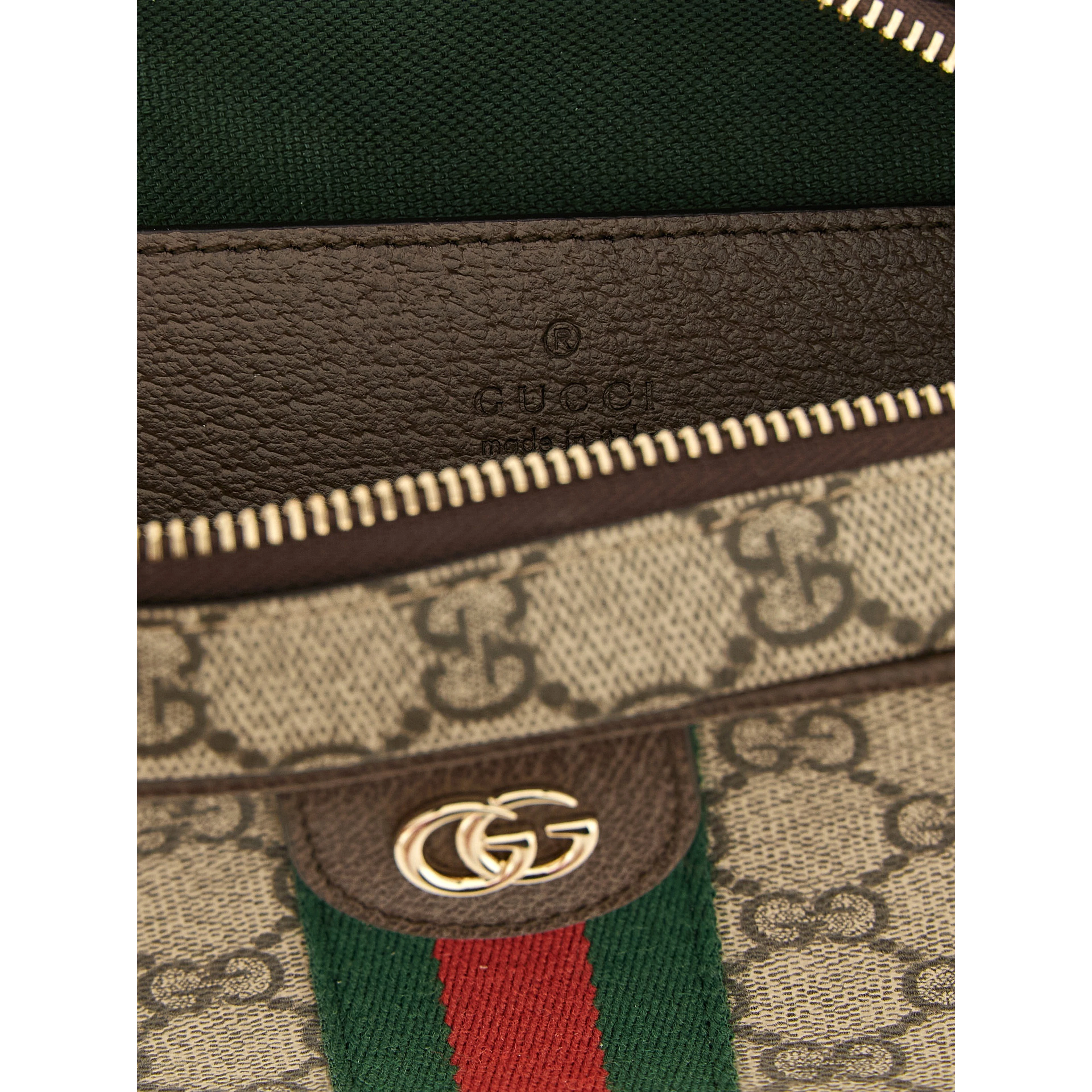 Brown Polyethylene Crossbody Bag