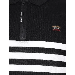 Black Cotton Polo Shirt