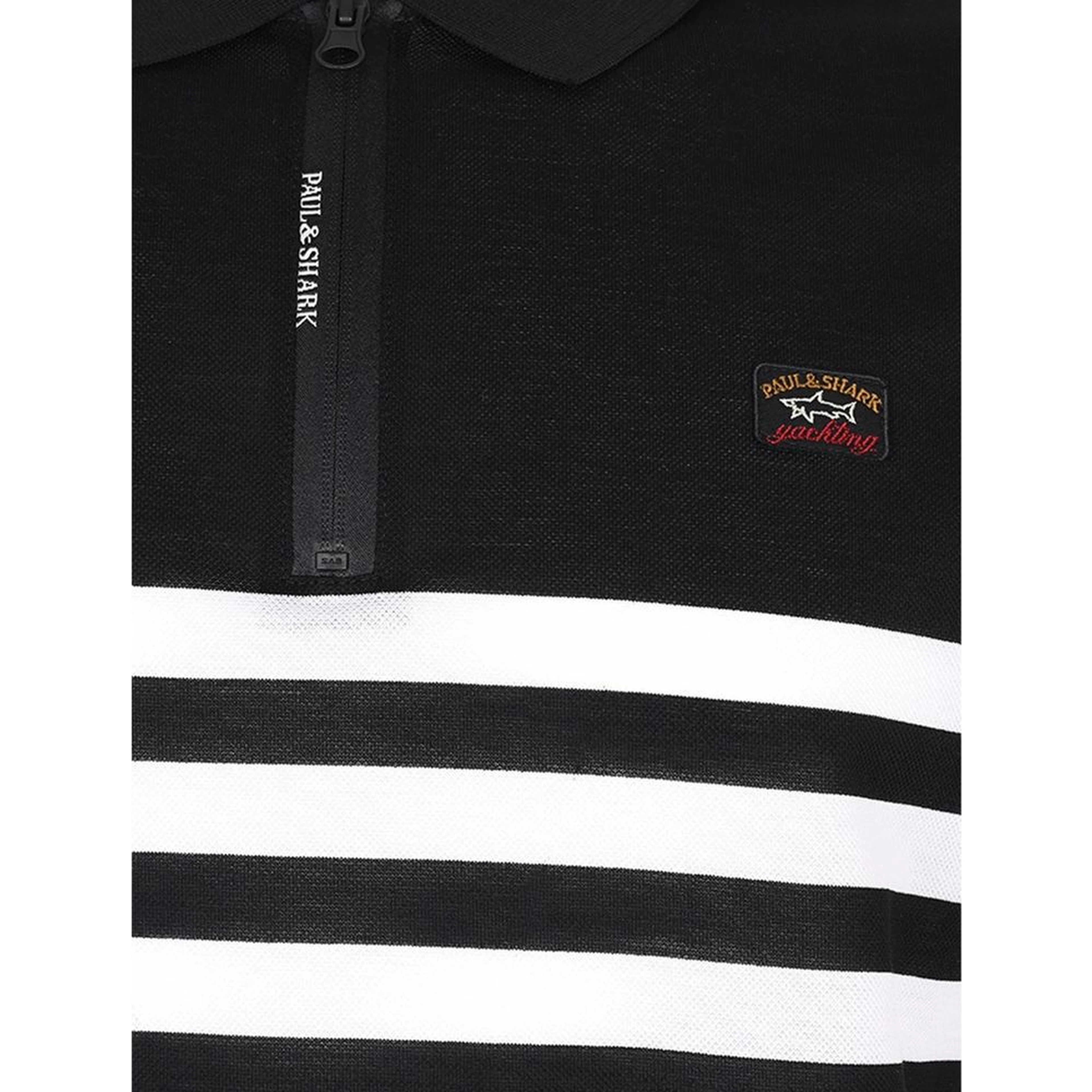 Black Cotton Polo Shirt