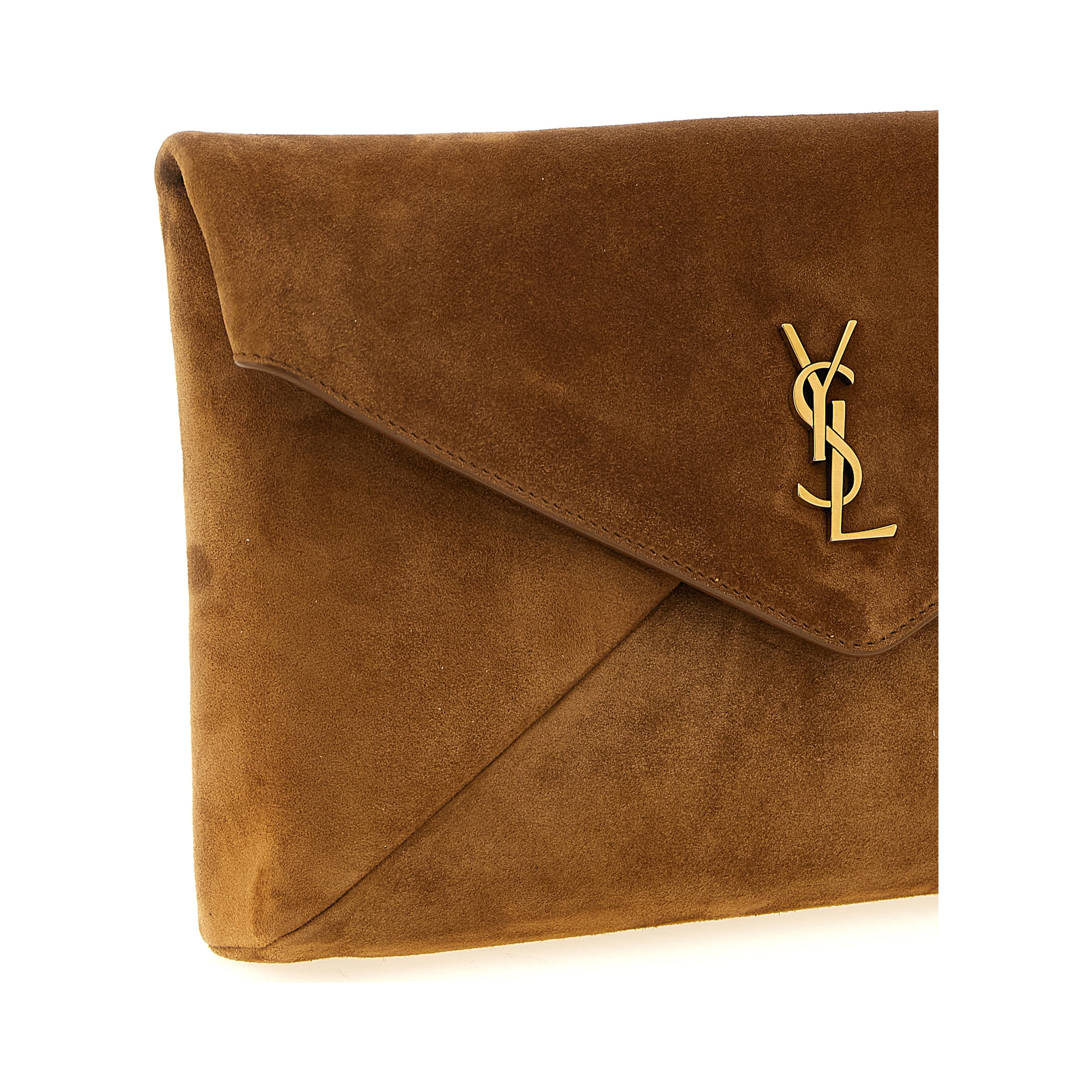 Brown Calfskin Clutch Bag