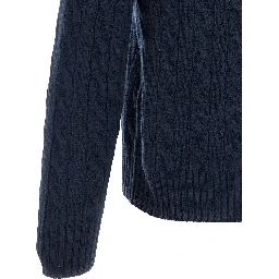 Blue Wool Cardigan