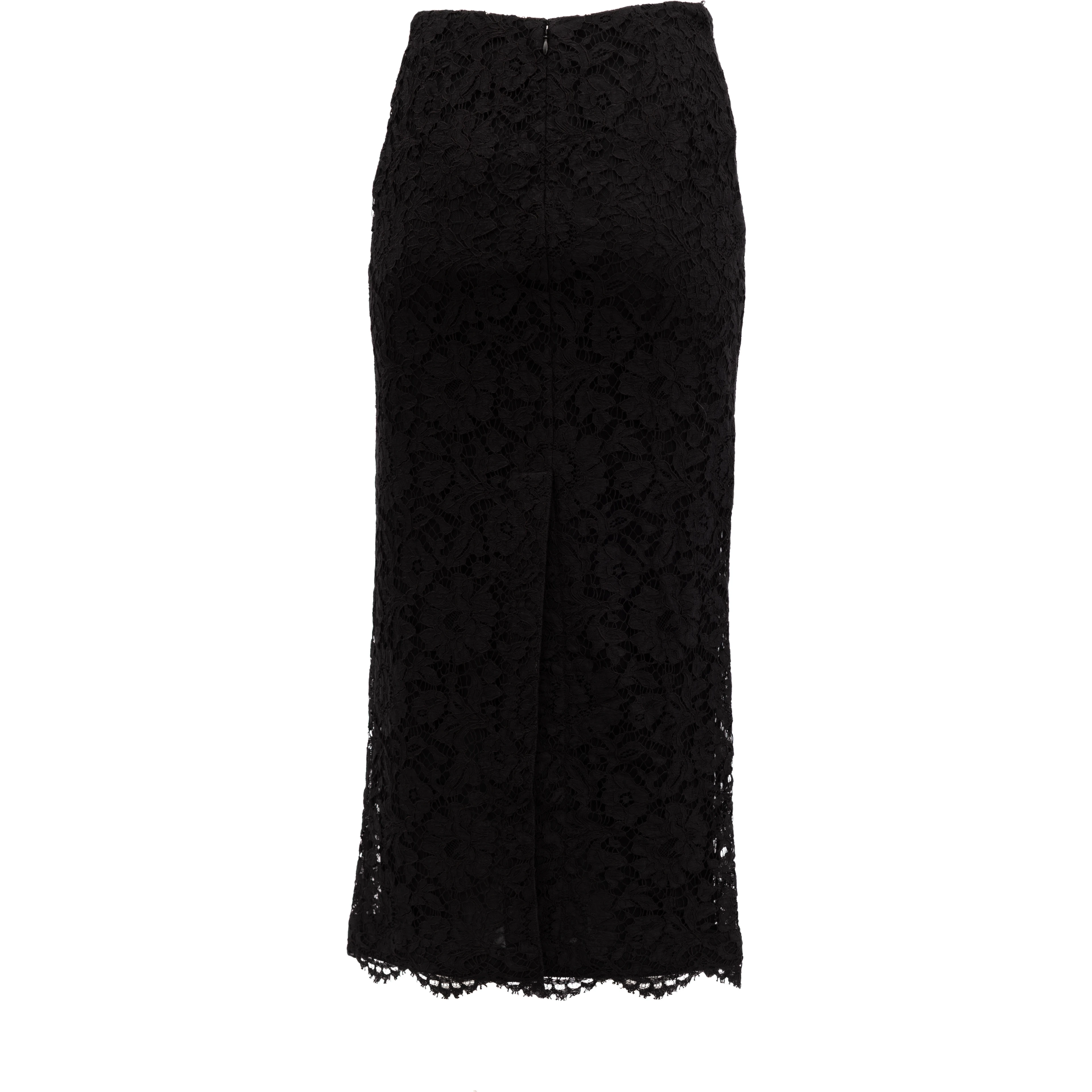 Women Black Lace Skirt