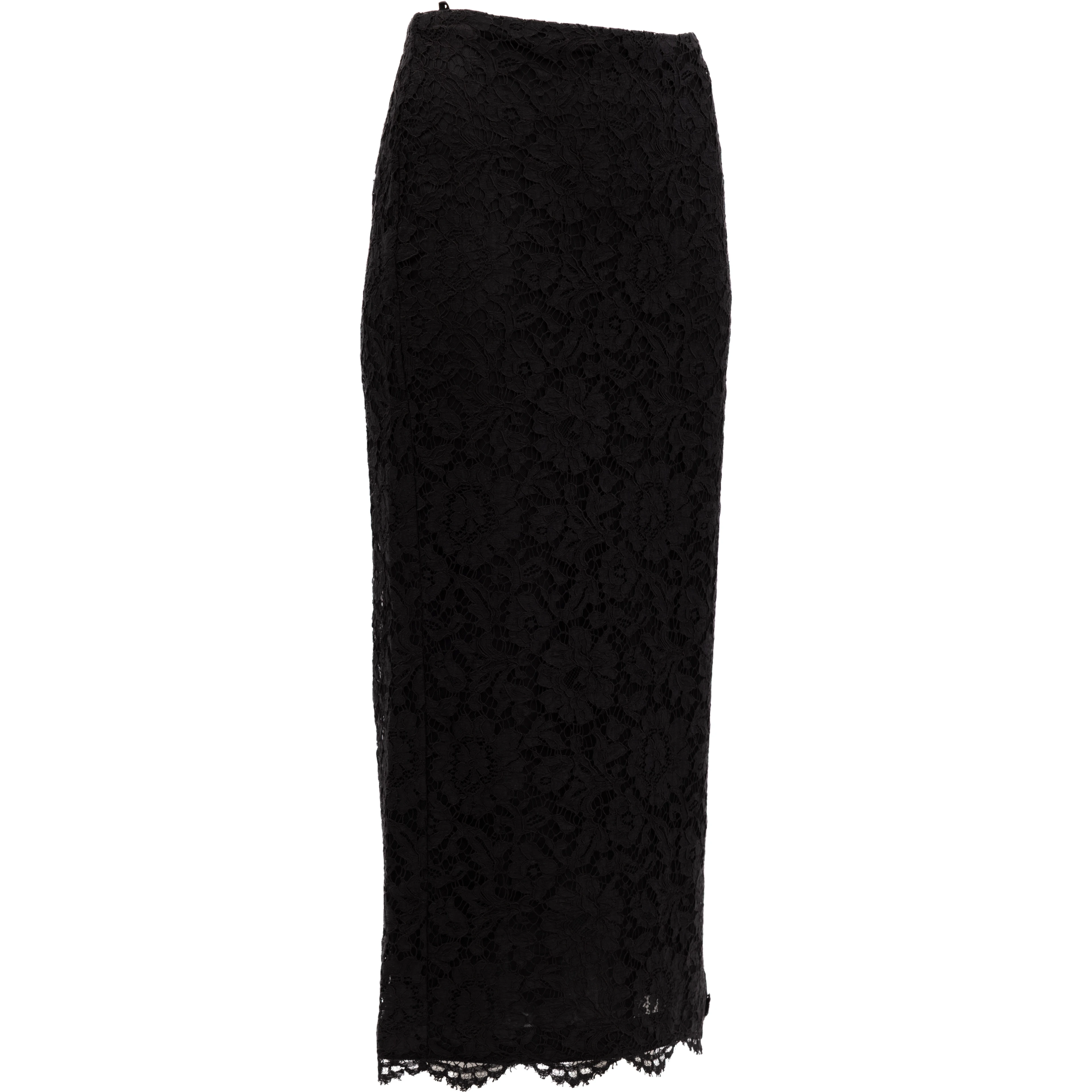 Women Black Lace Skirt