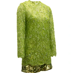 Women Green Sequin Jumpsuit