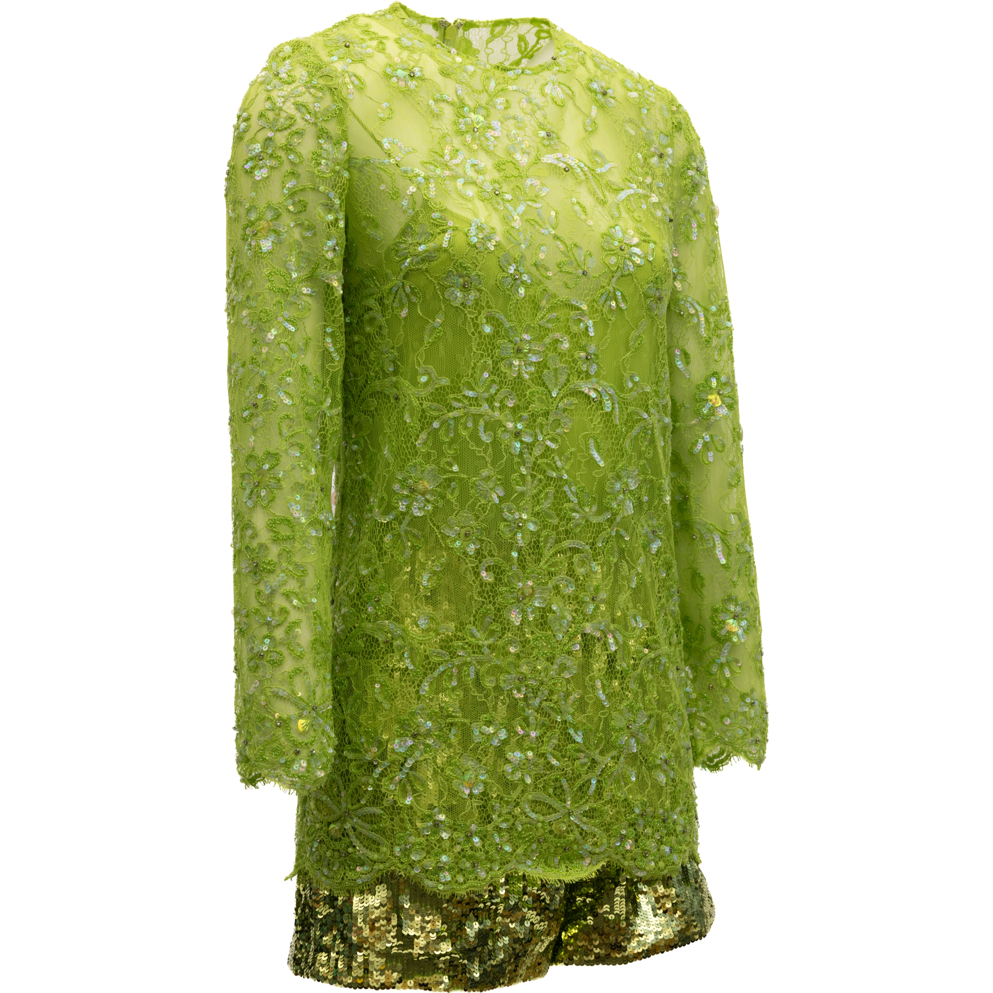 Women Green Sequin Jumpsuit