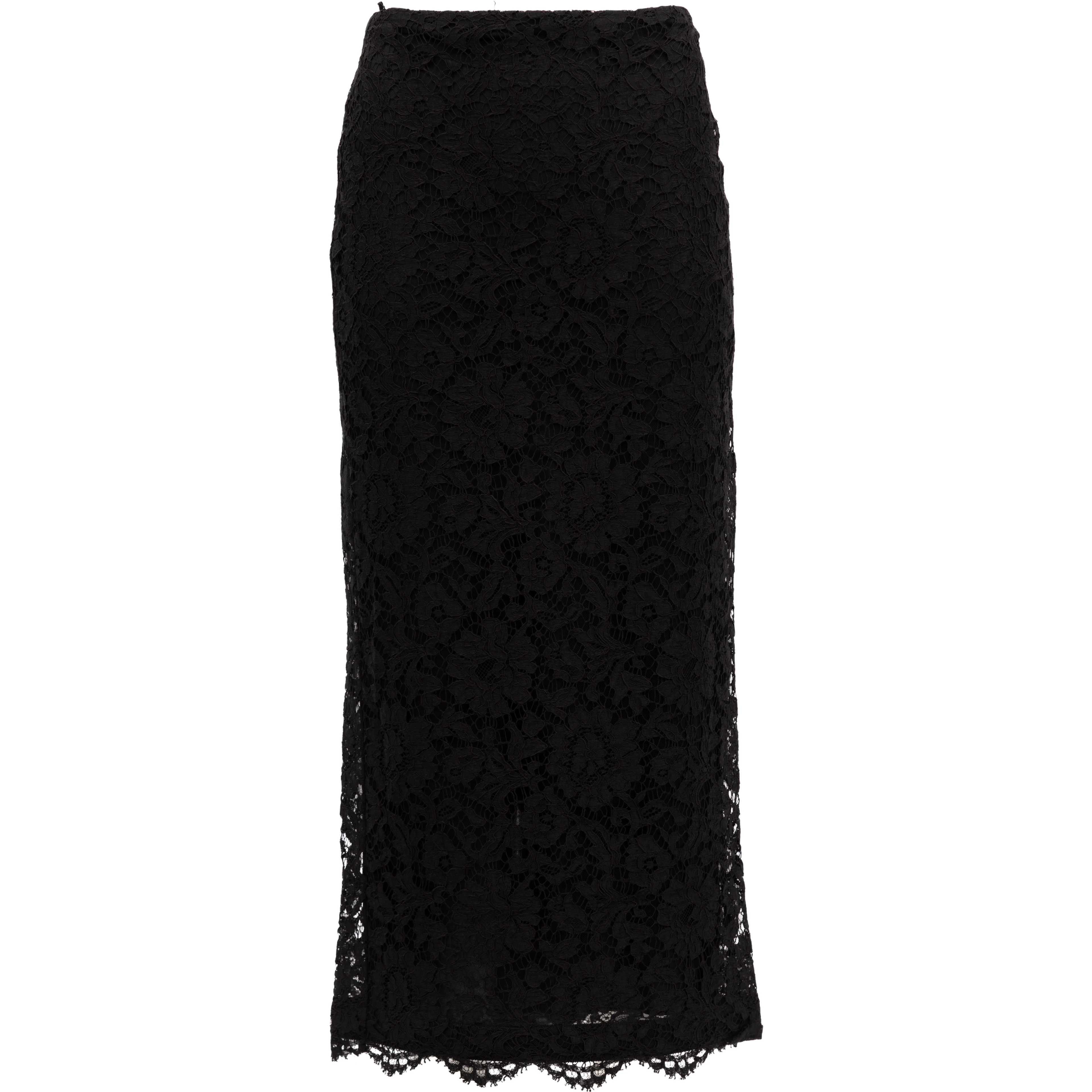 Women Black Lace Skirt