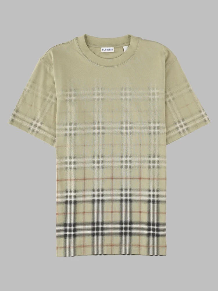 t-shirt con stampa check