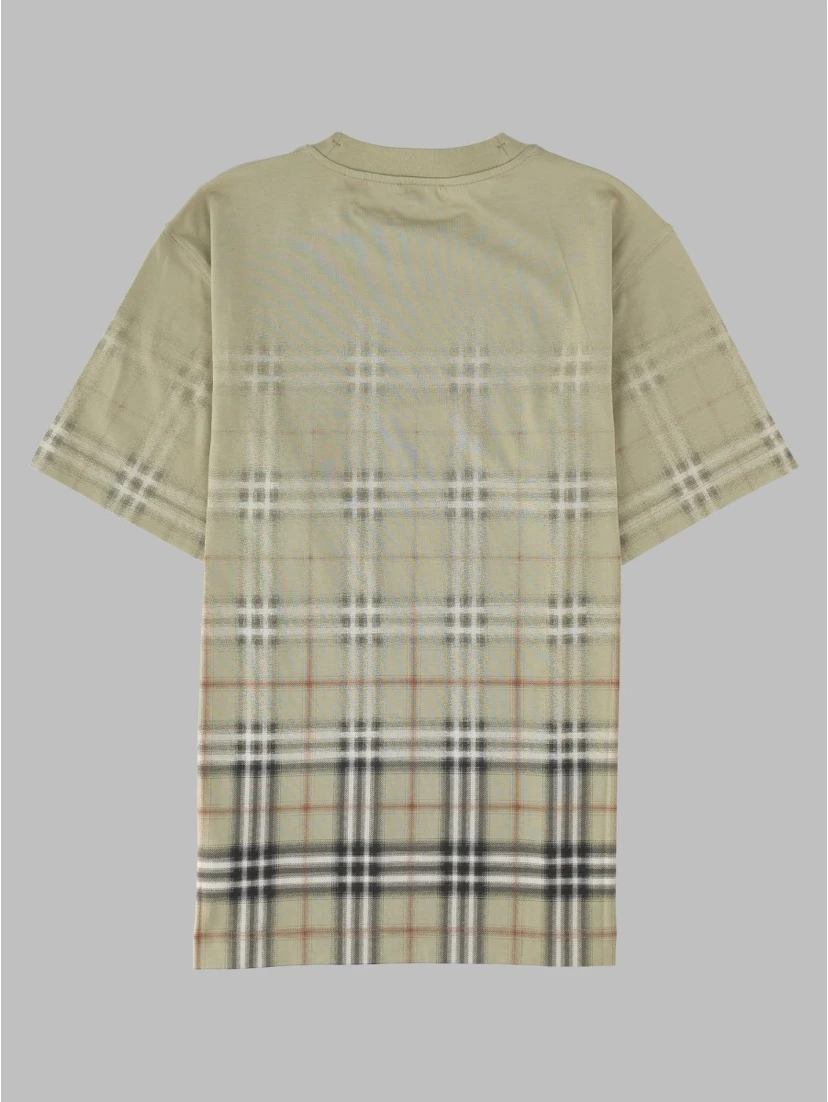 t-shirt con stampa check