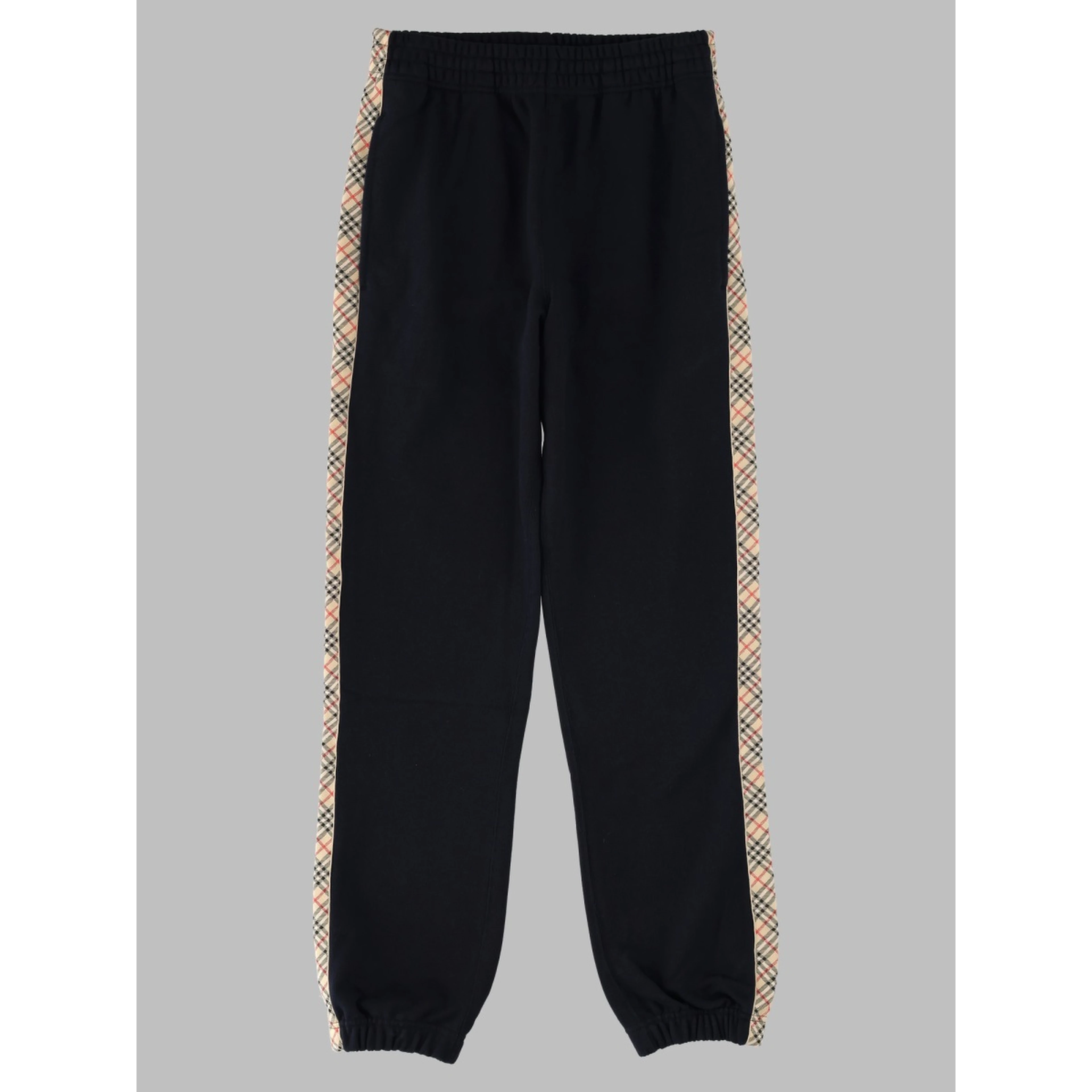 Pantalone da jogging in cotone con finiture Check