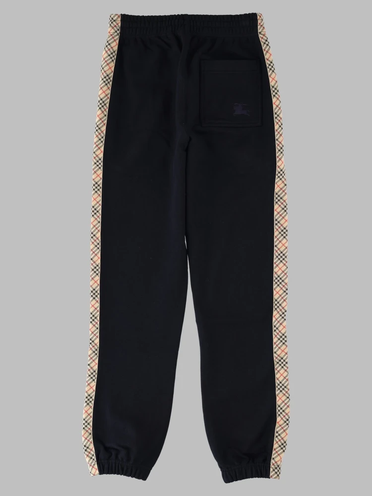 Pantalone da jogging in cotone con finiture Check alternative