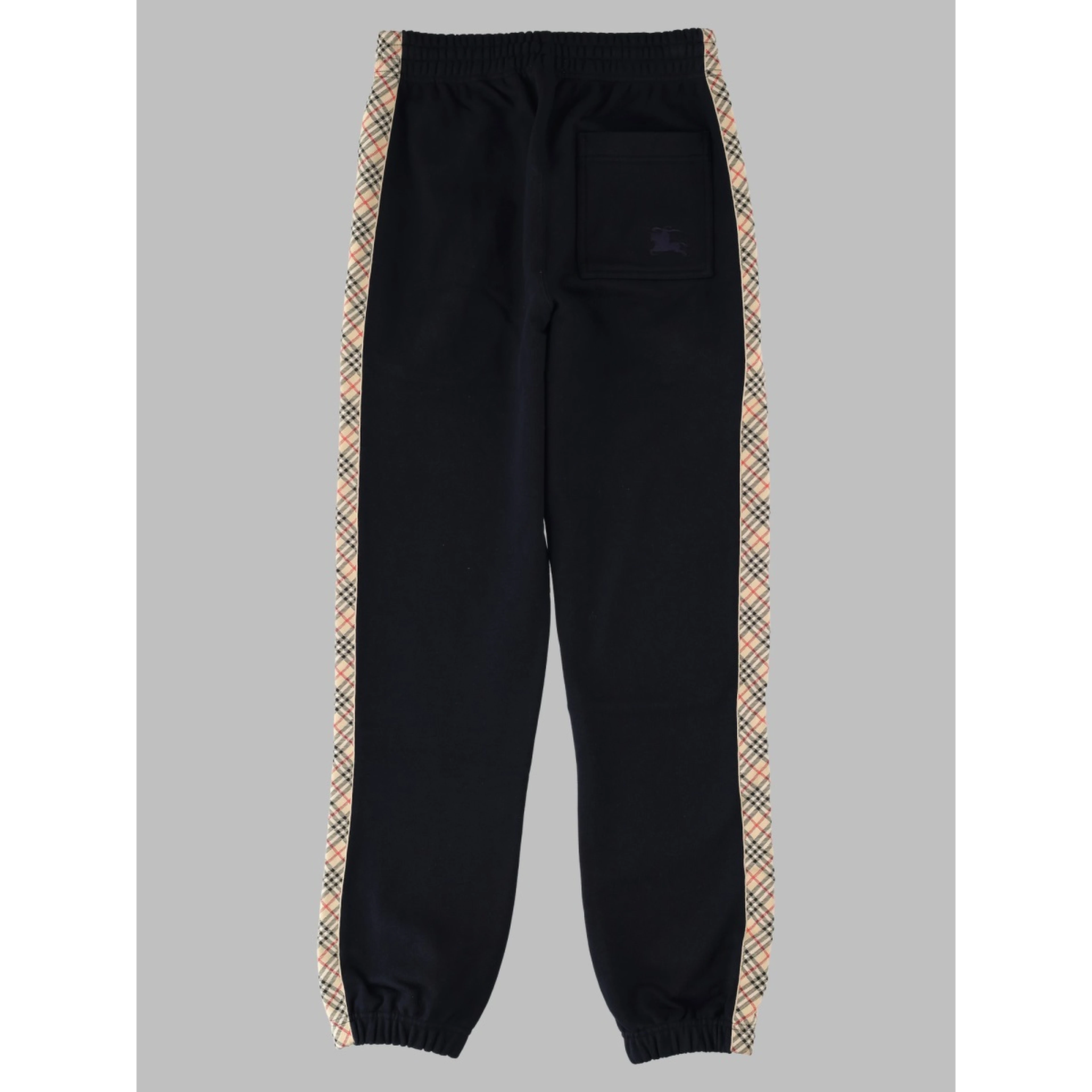 Pantalone da jogging in cotone con finiture Check