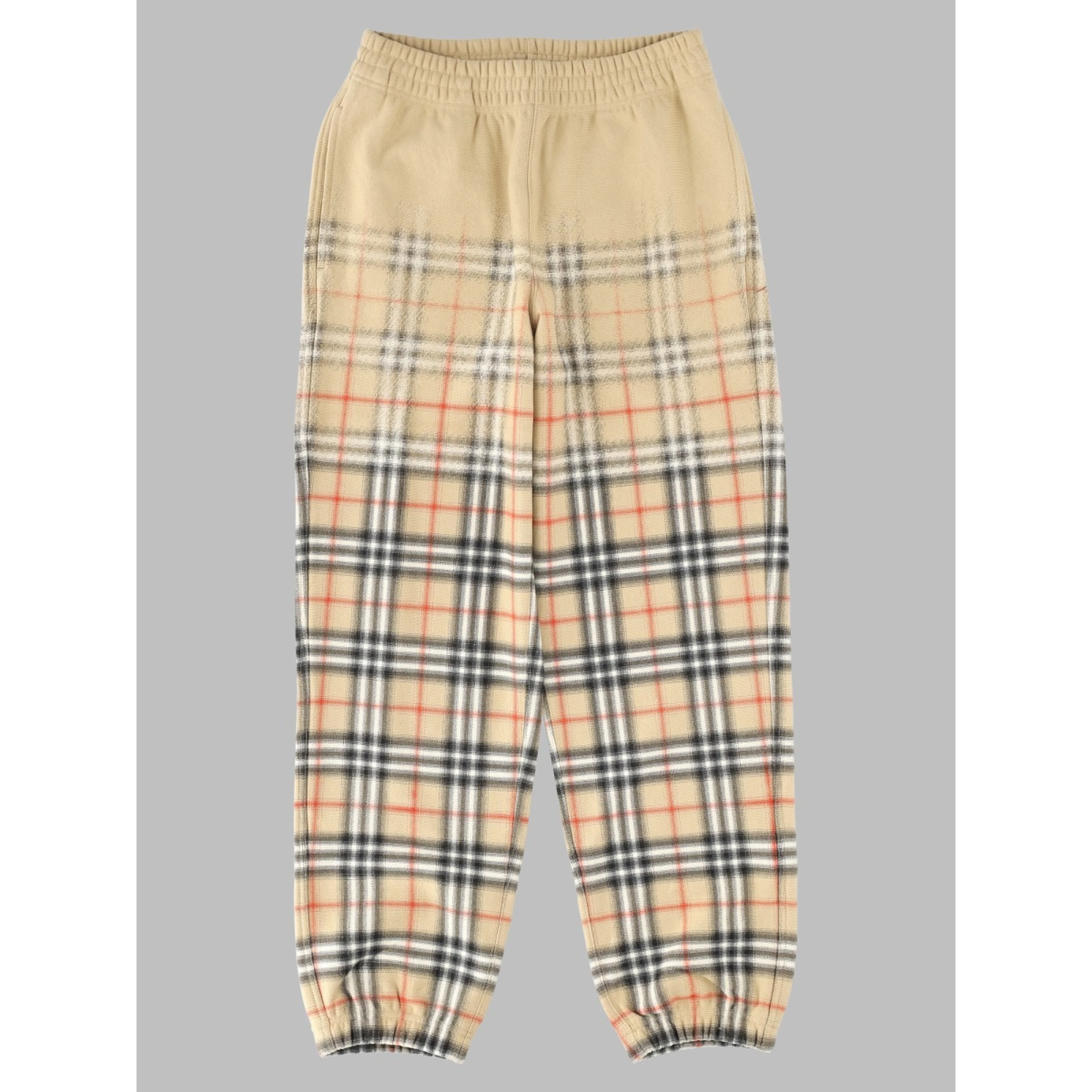 pantalone track con stampa check
