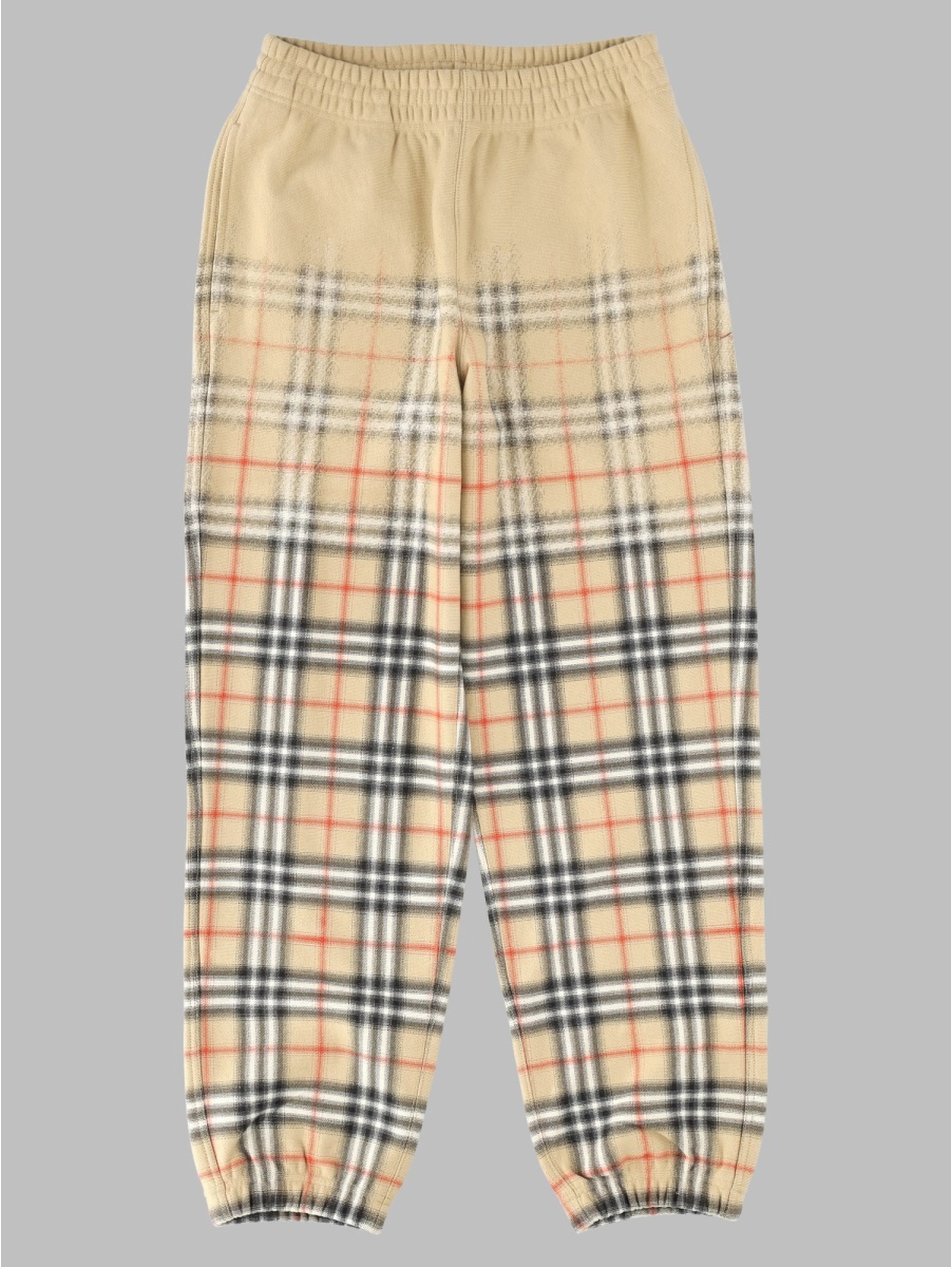 pantalone track con stampa check