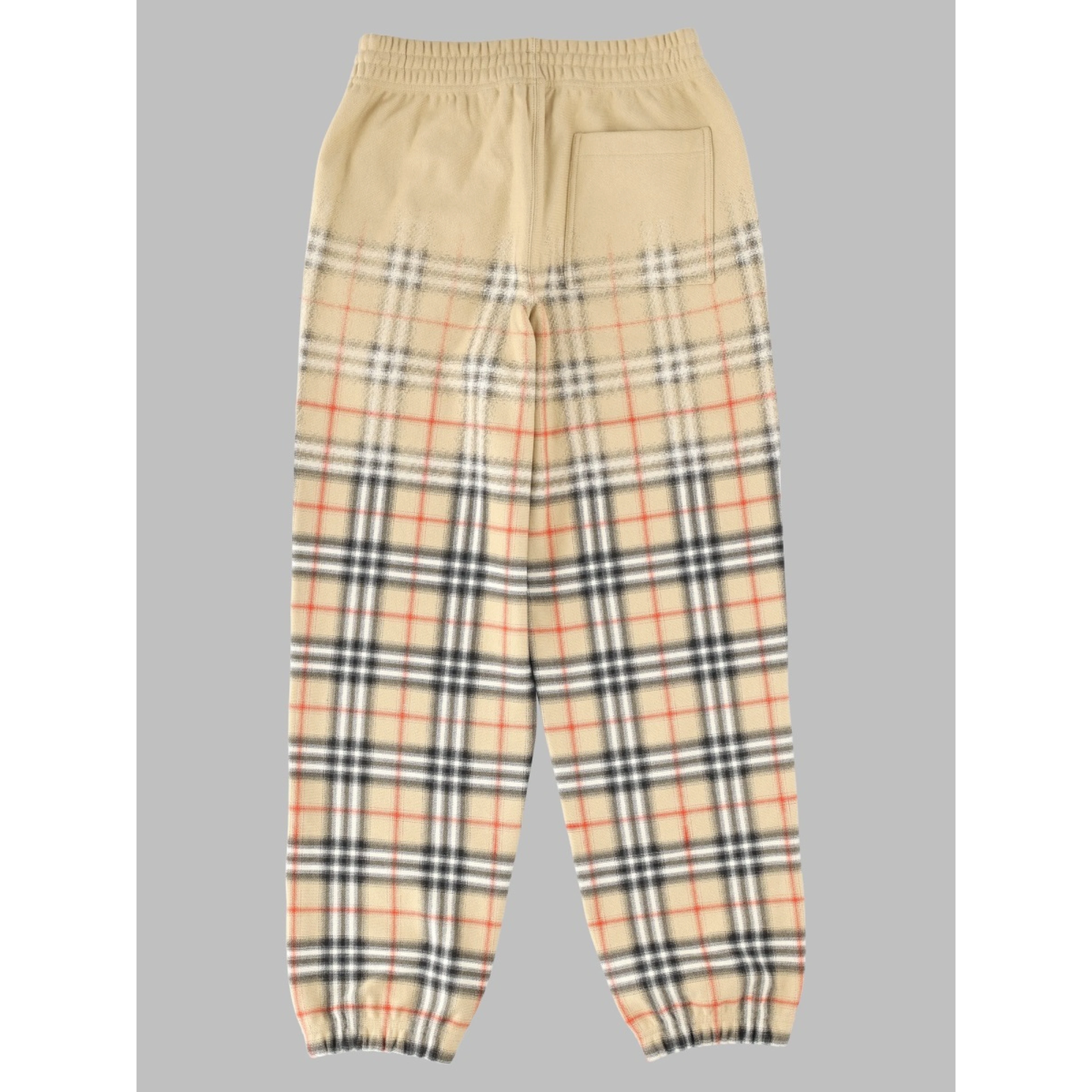 pantalone track con stampa check