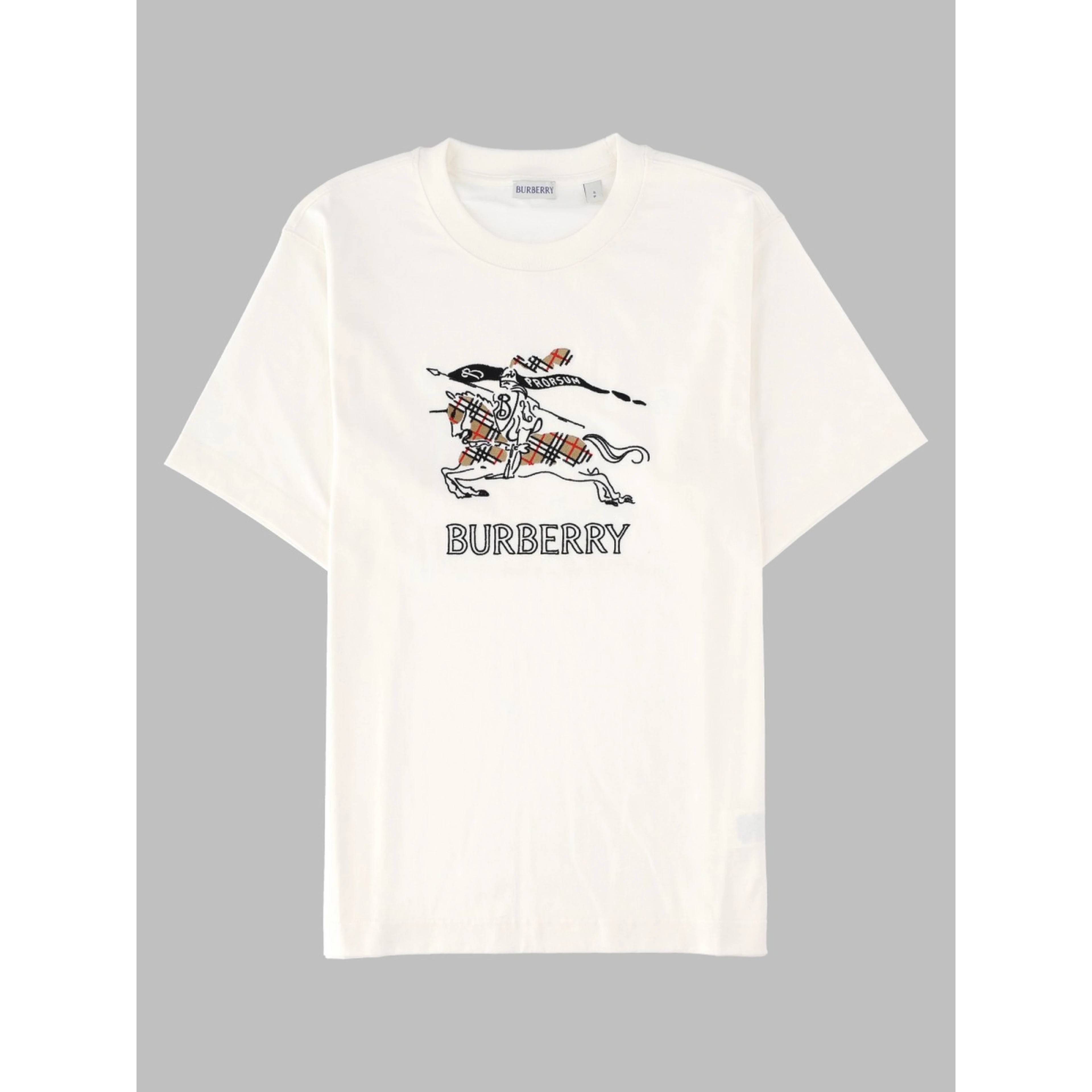 T-shirt in cotone con Knight Check