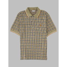 Polo in misto cotone Check