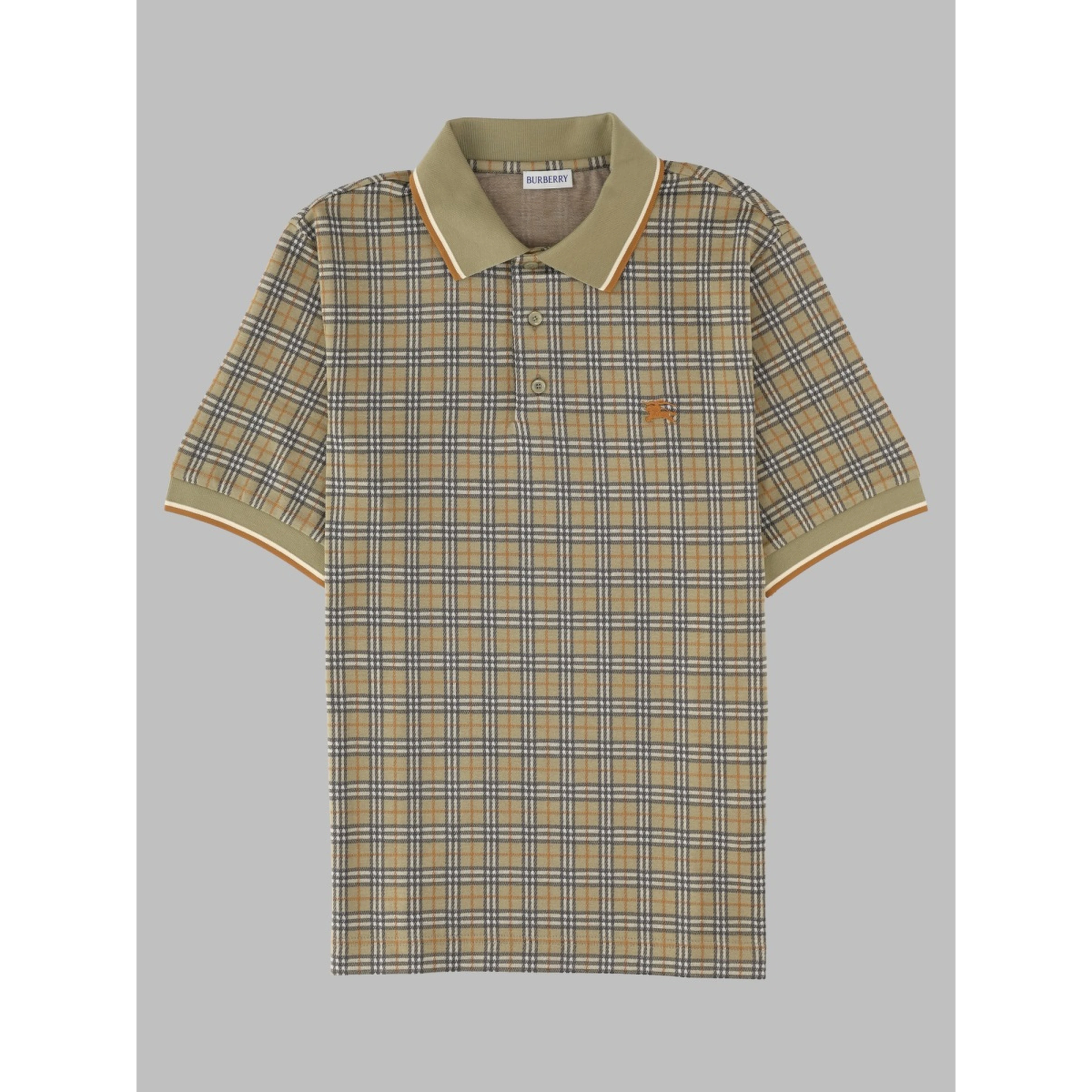 Polo in misto cotone Check