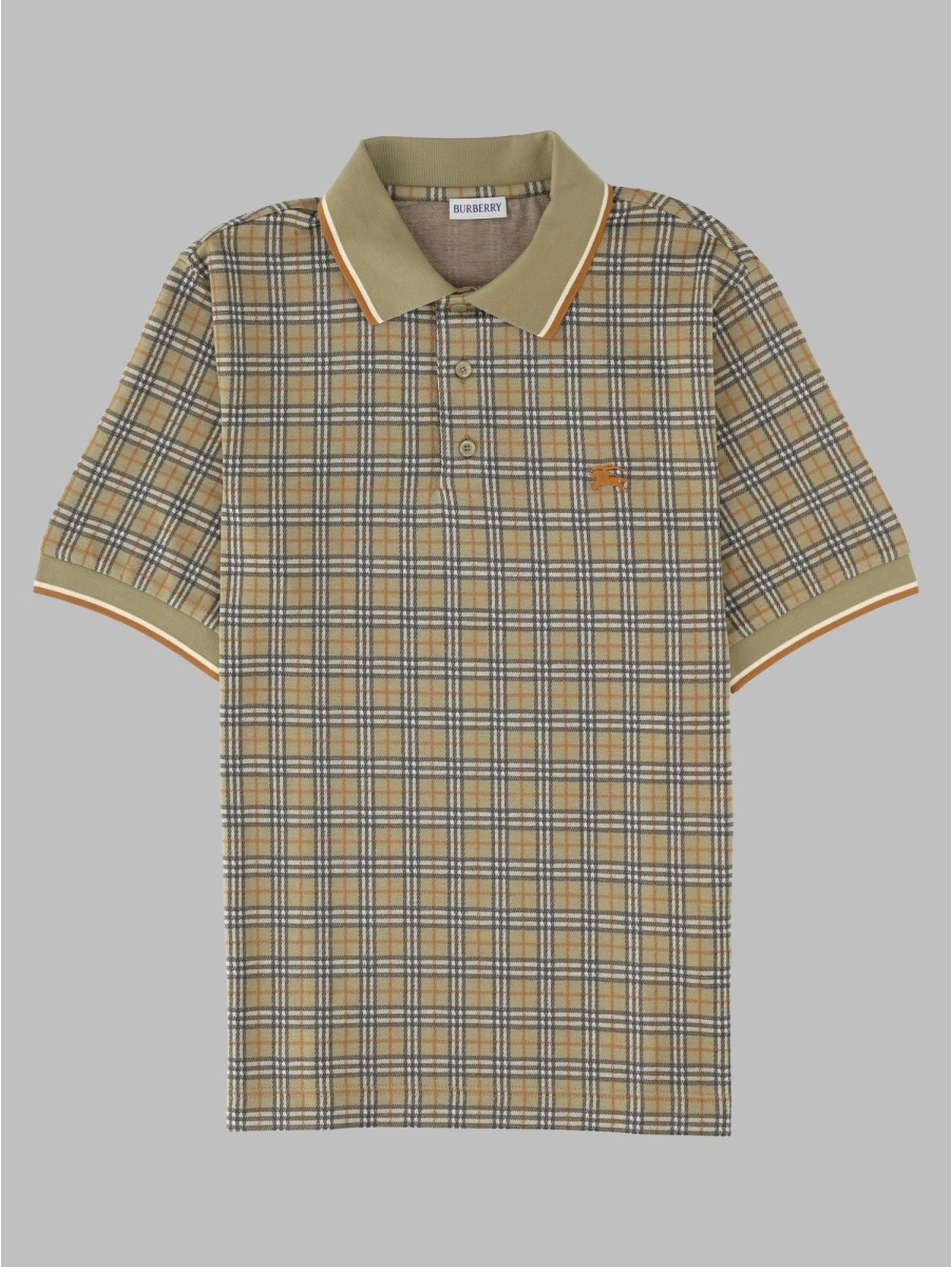 Polo in misto cotone Check