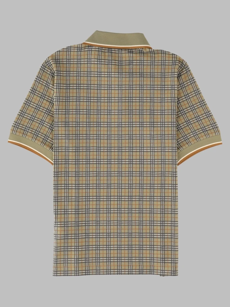 Polo in misto cotone Check alternative
