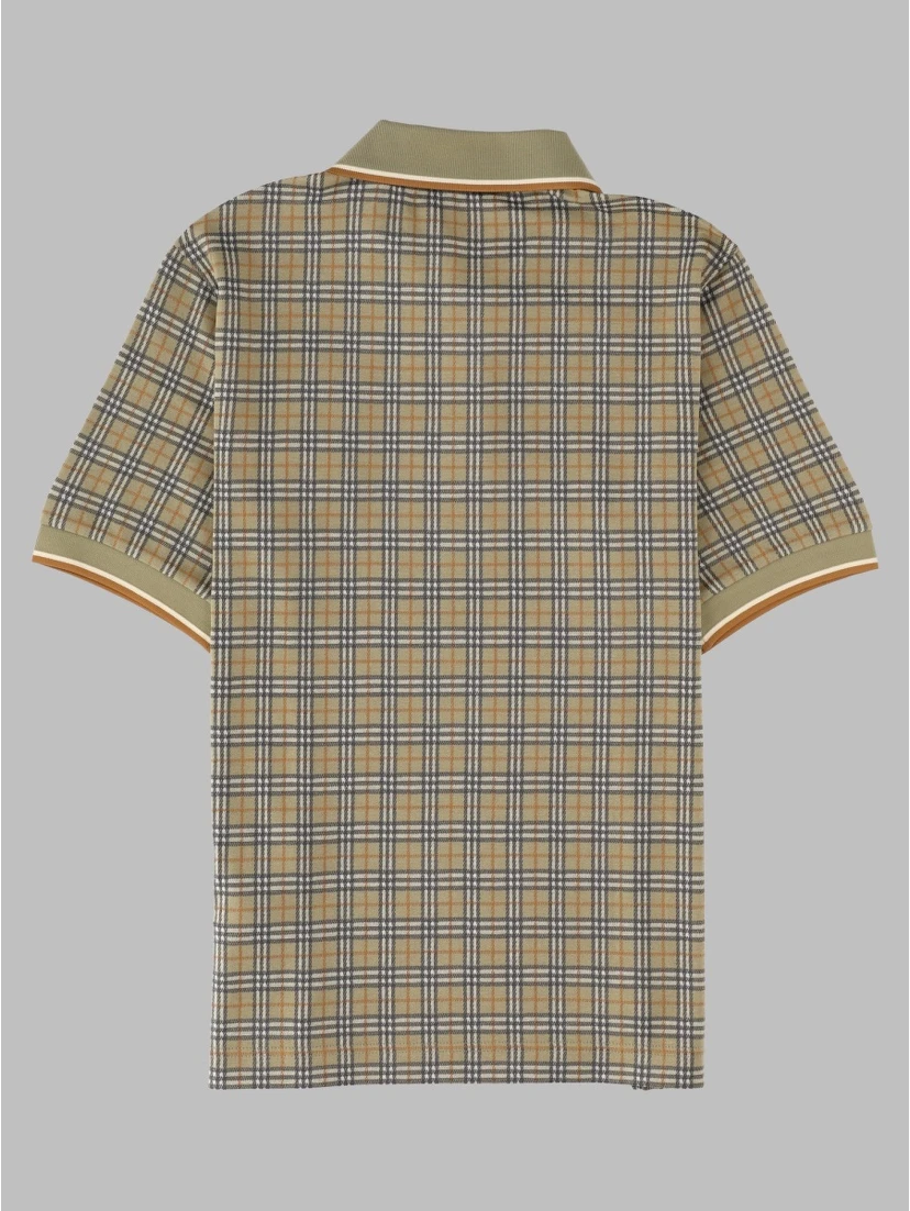 Polo in misto cotone Check