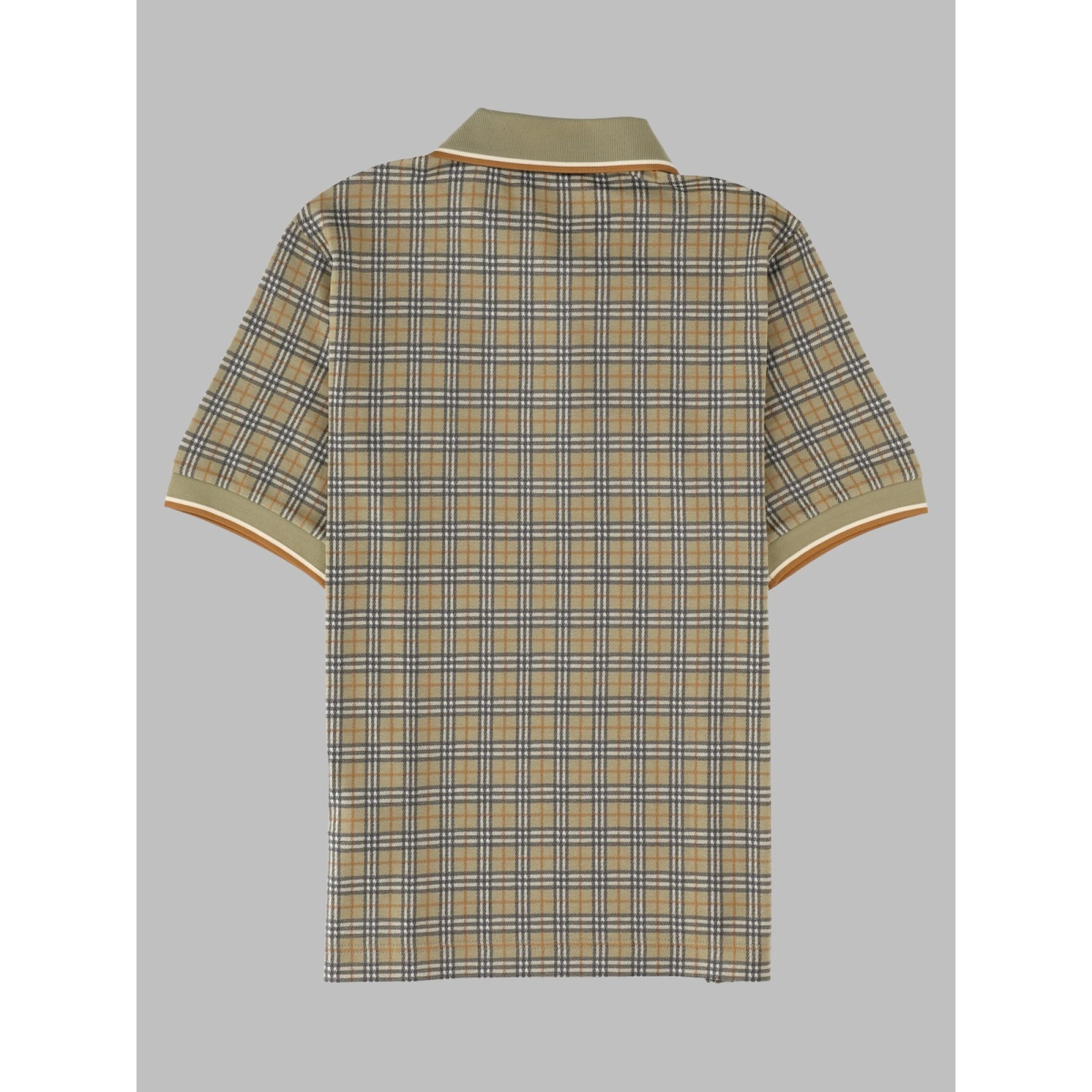 Polo in misto cotone Check