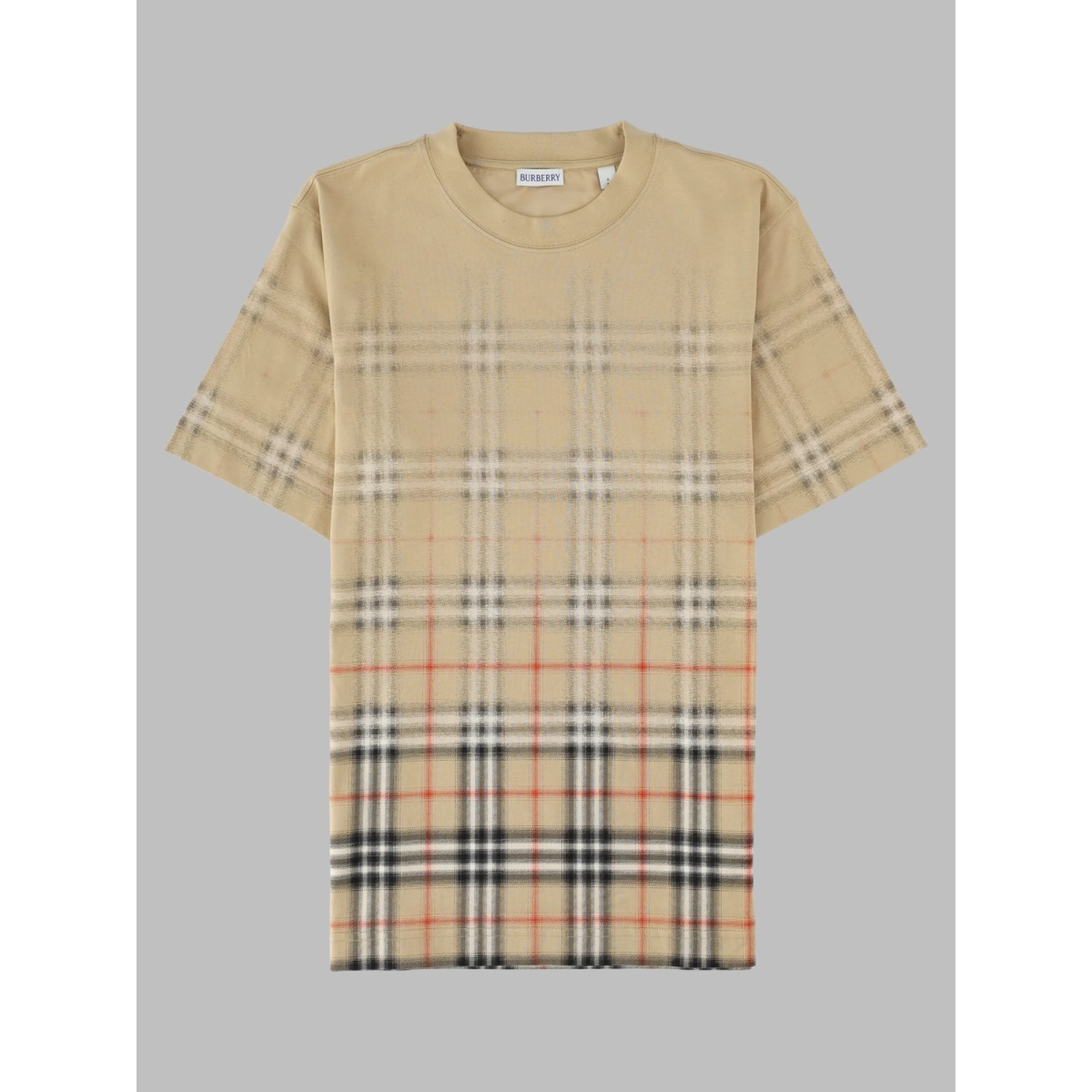 t-shirt con stampa check